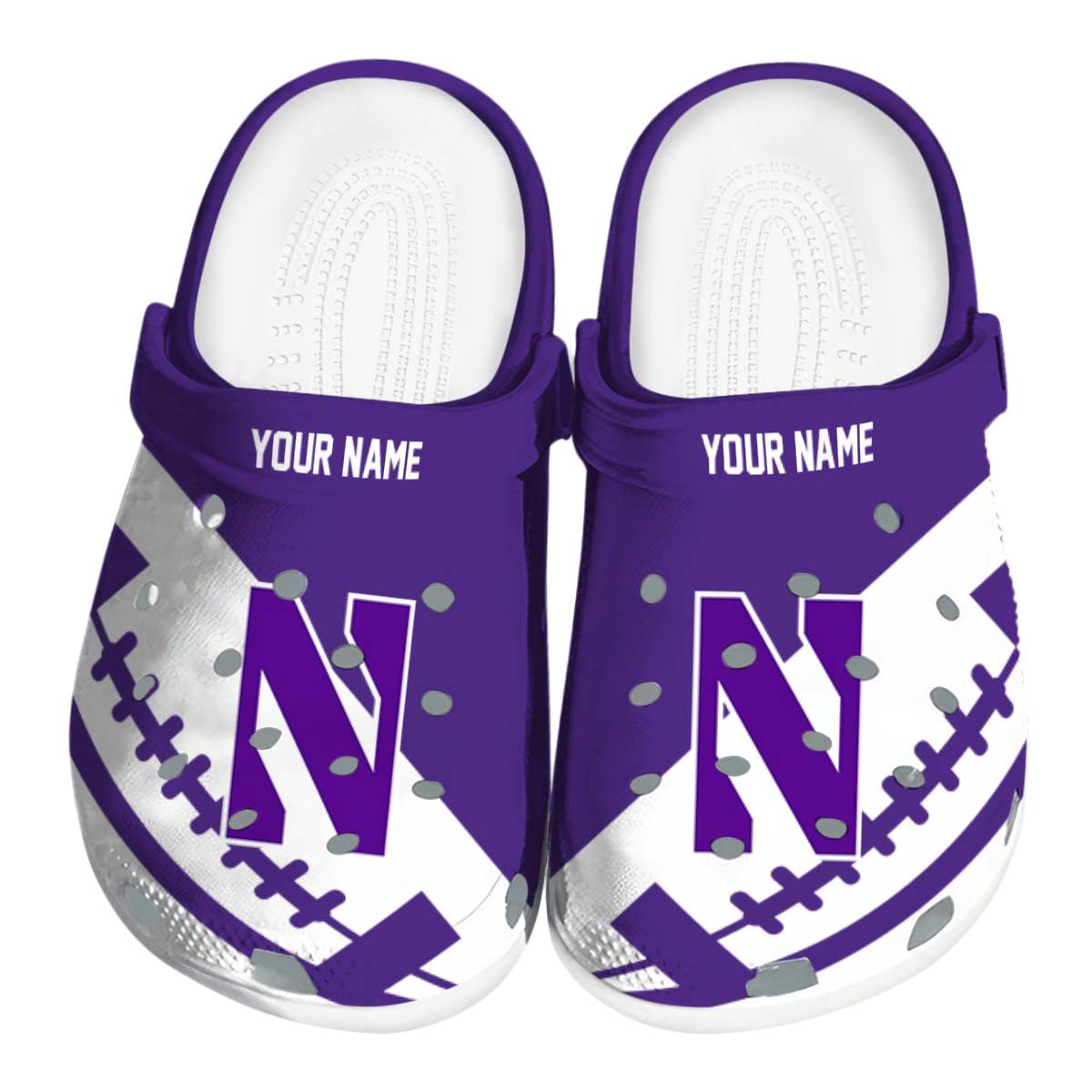 Northwestern Wildcats 2025 NCAA Sport Crocs Clogs For Men Women and Kids - GNL1463729