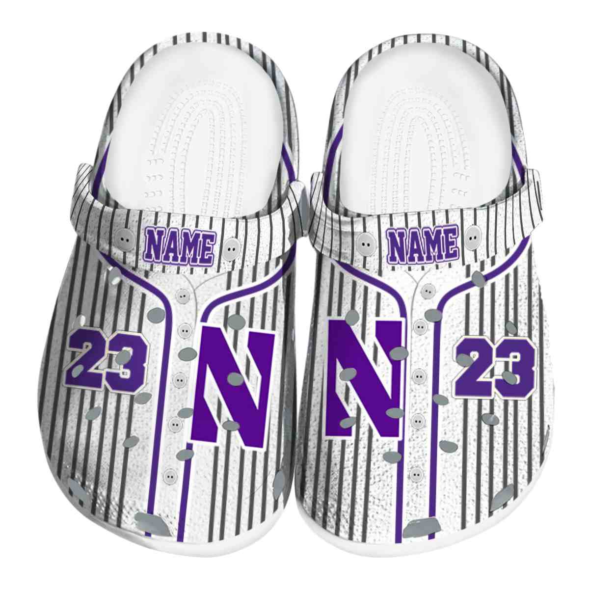 Northwestern Wildcats 2025 NCAA Sport Crocs Clogs For Men Women and Kids - GNL1463720