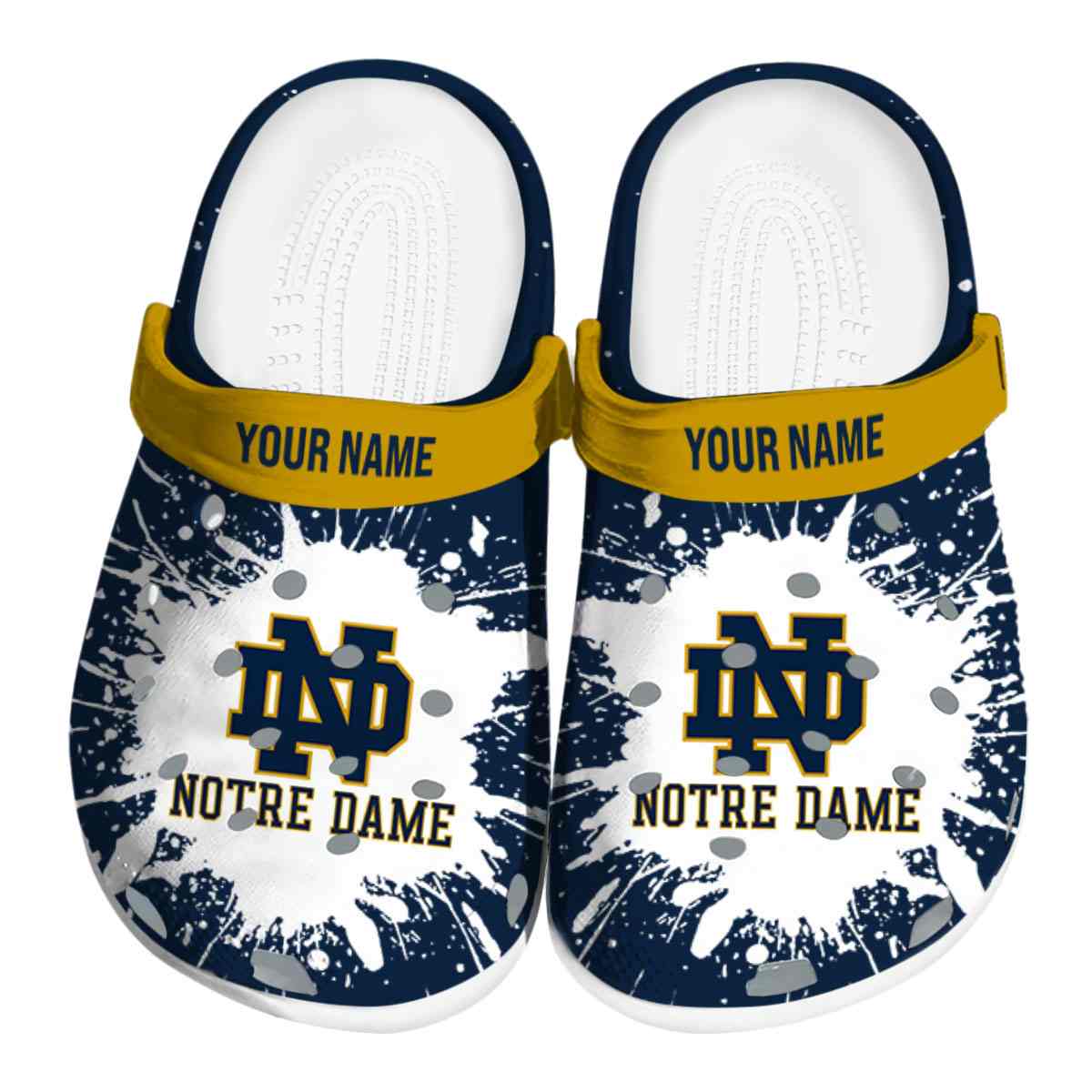 Notre Dame Fighting Irish 2025 NCAA Sport Crocs Clogs For Men Women and Kids - GNL1463757