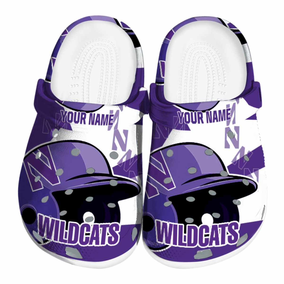 Northwestern Wildcats 2025 NCAA Sport Crocs Clogs For Men Women and Kids - GNL1463737