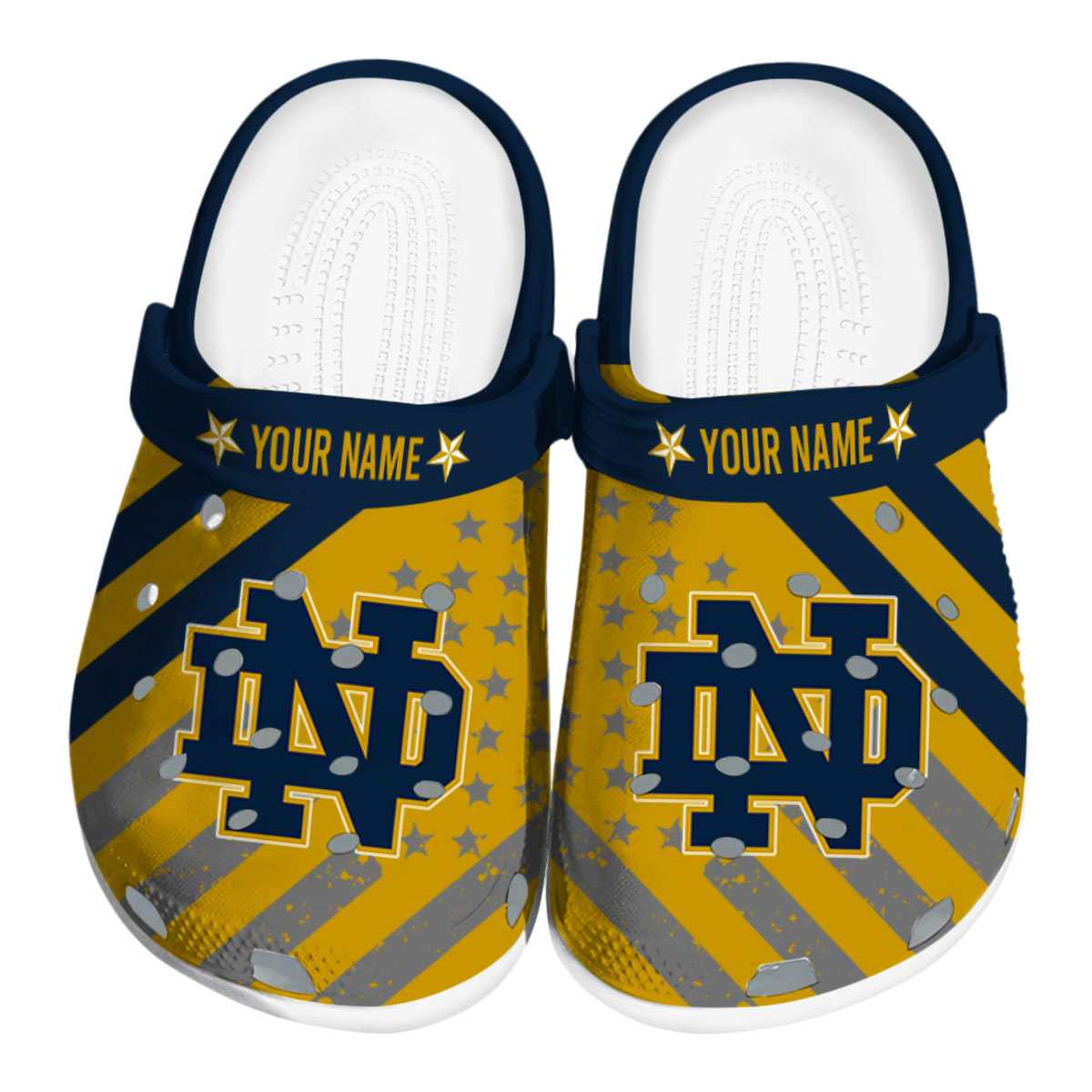 Notre Dame Fighting Irish 2025 NCAA Sport Crocs Clogs For Men Women and Kids - GNL1463760