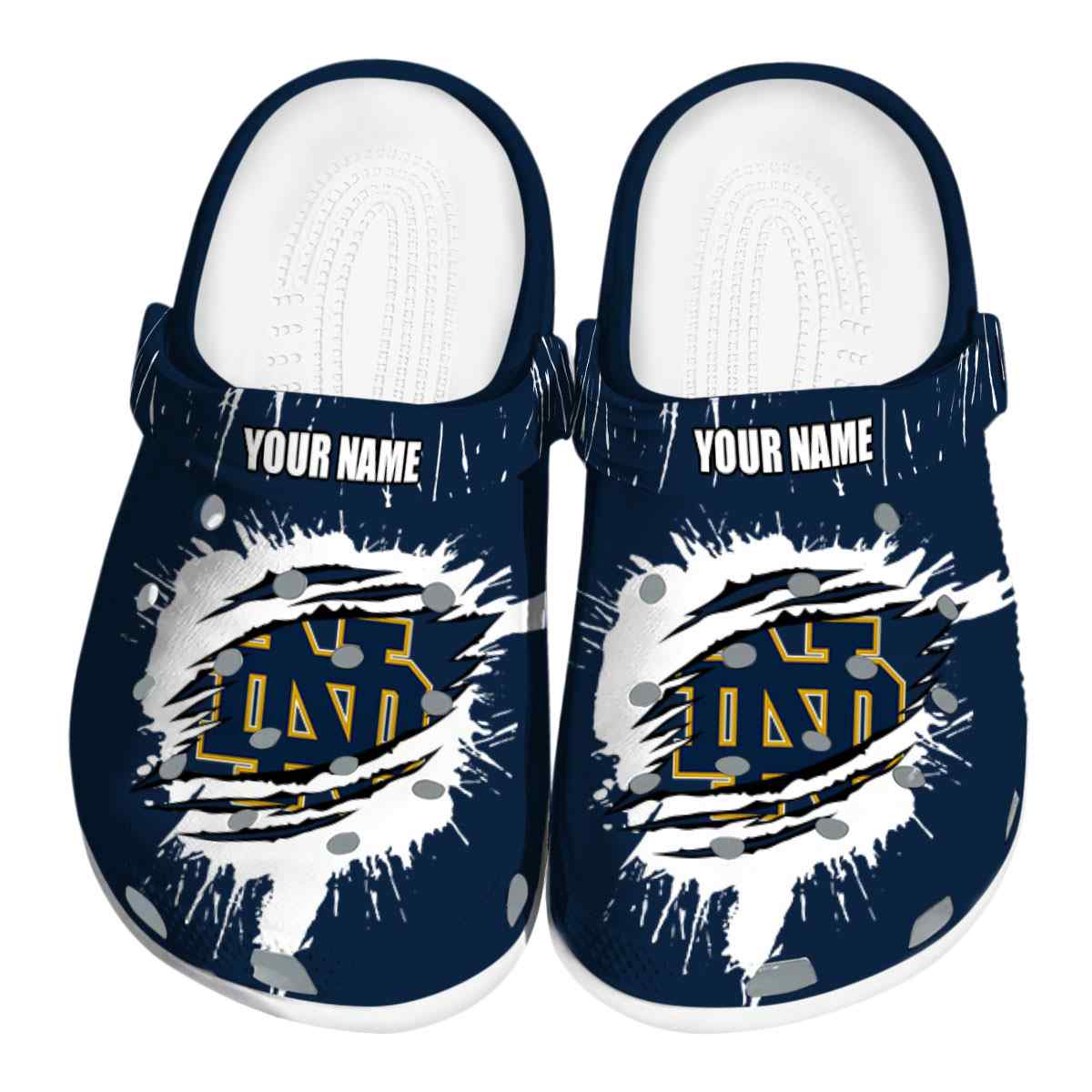 Notre Dame Fighting Irish 2025 NCAA Sport Crocs Clogs For Men Women and Kids - GNL1463758