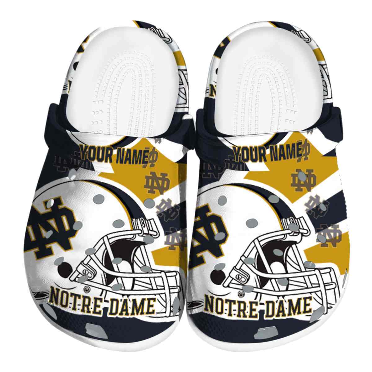Notre Dame Fighting Irish 2025 NCAA Sport Crocs Clogs For Men Women and Kids - GNL1463742