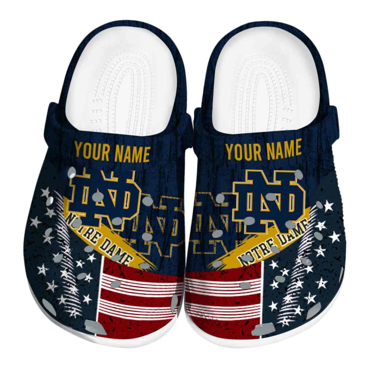 Notre Dame Fighting Irish 2025 NCAA Sport Crocs Clogs For Men Women and Kids - GNL1463759