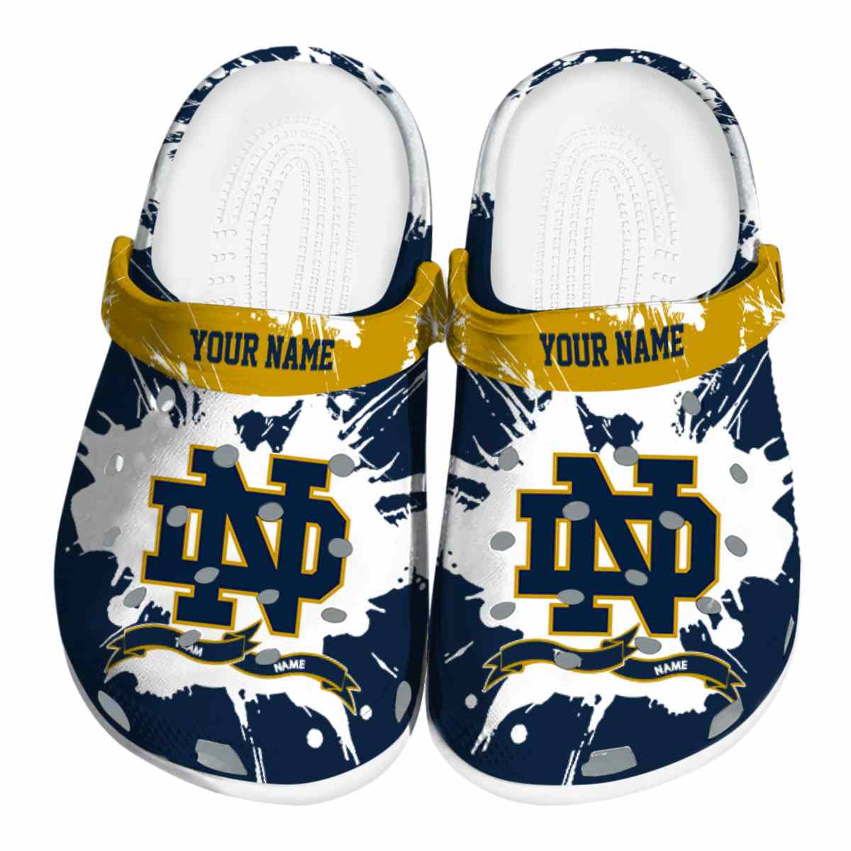 Notre Dame Fighting Irish 2025 NCAA Sport Crocs Clogs For Men Women and Kids - GNL1463796