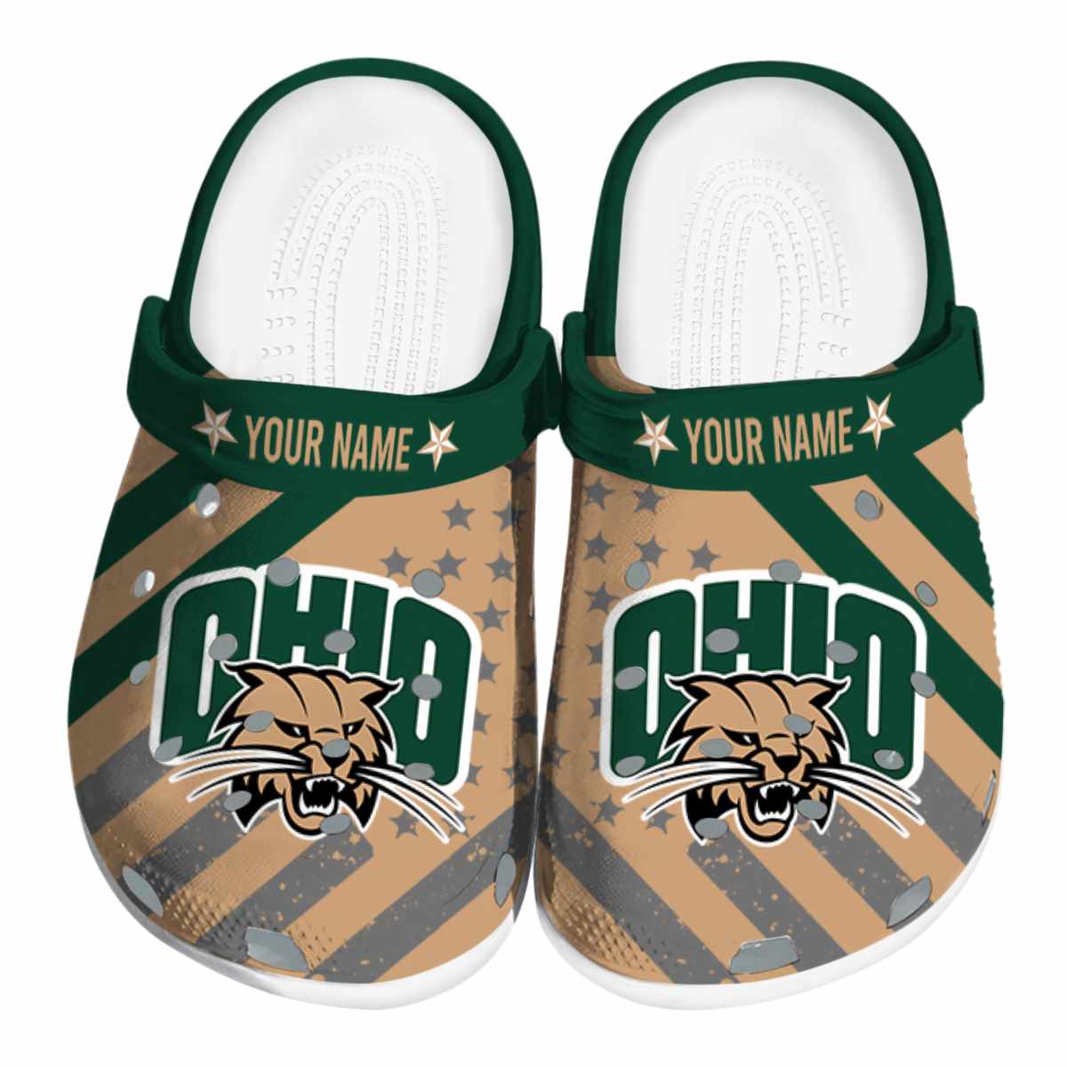 Ohio Bobcats 2025 NCAA Sport Crocs Clogs For Men Women and Kids - GNL1463779