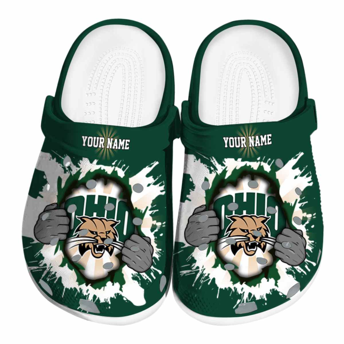 Ohio Bobcats 2025 NCAA Sport Crocs Clogs For Men Women and Kids - GNL1463782
