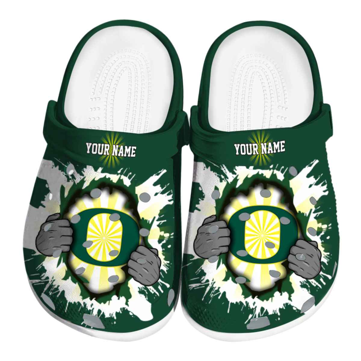 Oregon Ducks 2025 NCAA Sport Crocs Clogs For Men Women and Kids - GNL1463984