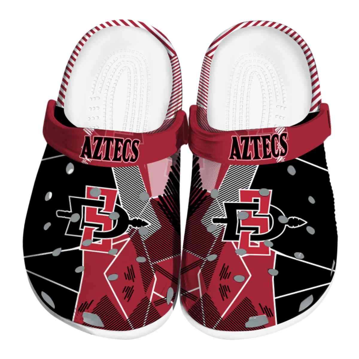 San Diego State Aztecs 2025 NCAA Sport Crocs Clogs For Men Women and Kids - GNL1464188