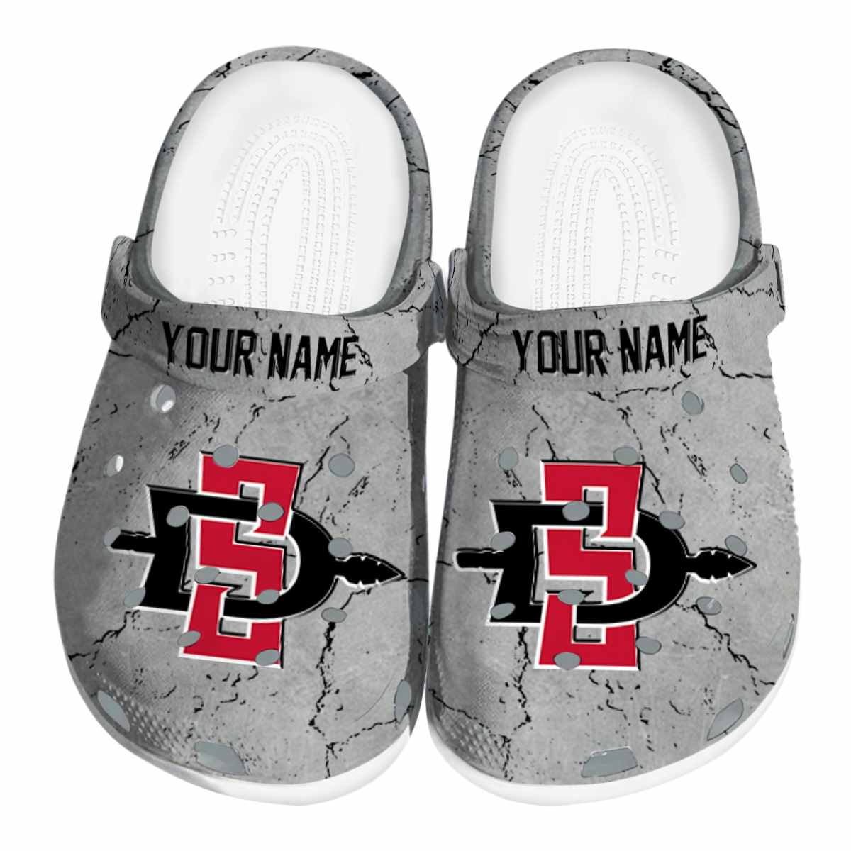 San Diego State Aztecs 2025 NCAA Sport Crocs Clogs For Men Women and Kids - GNL1464227
