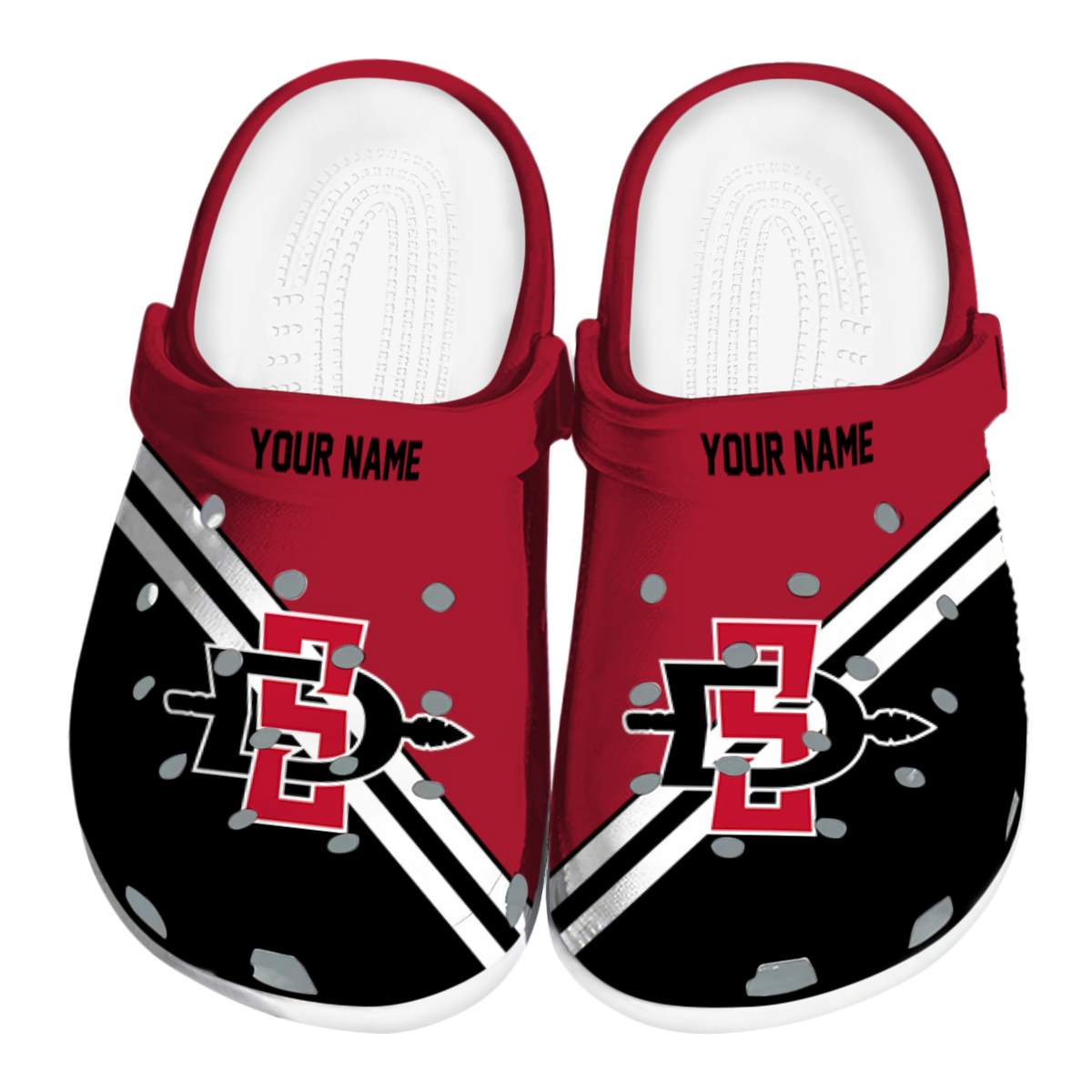 San Diego State Aztecs 2025 NCAA Sport Crocs Clogs For Men Women and Kids - GNL1464230