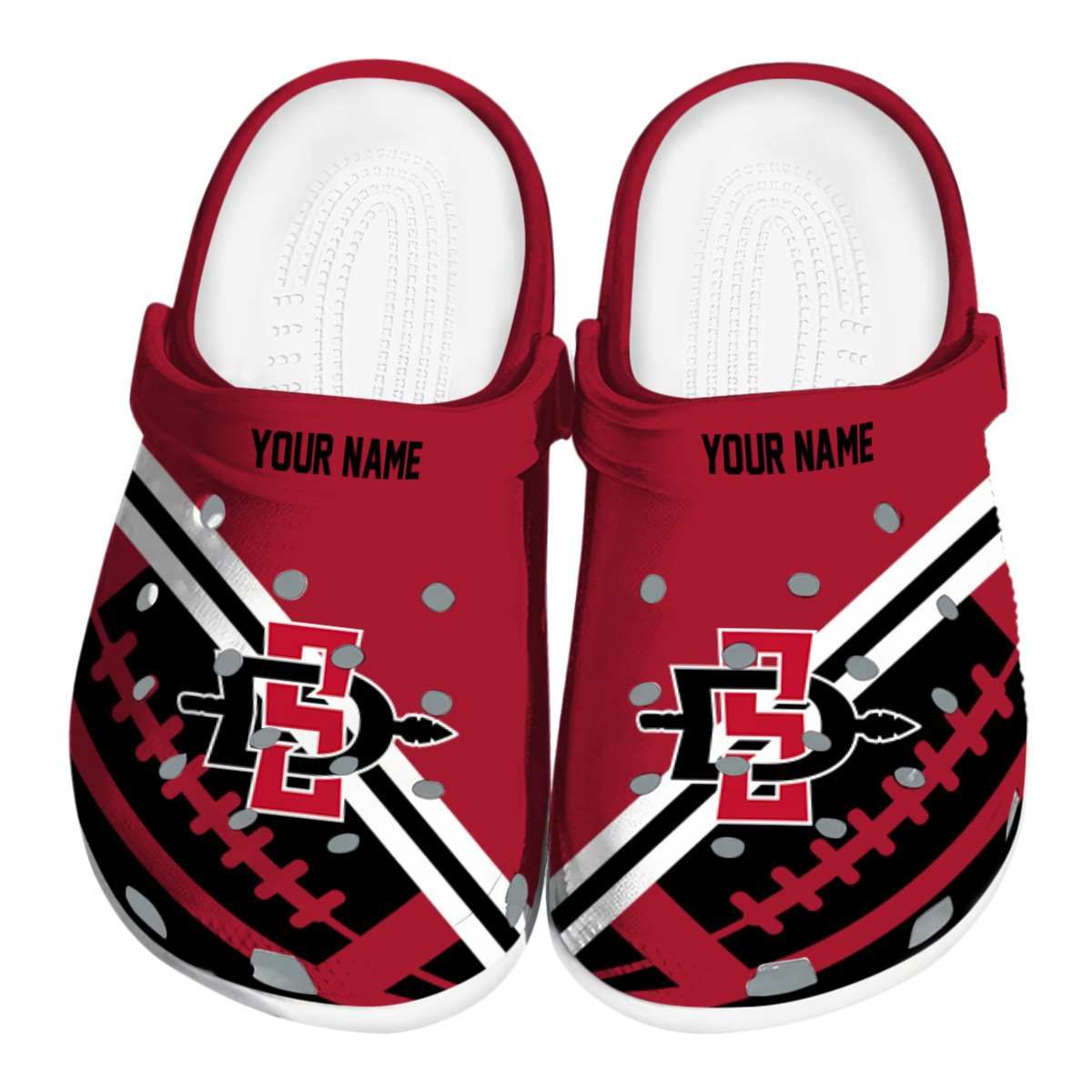 San Diego State Aztecs 2025 NCAA Sport Crocs Clogs For Men Women and Kids - GNL1464219
