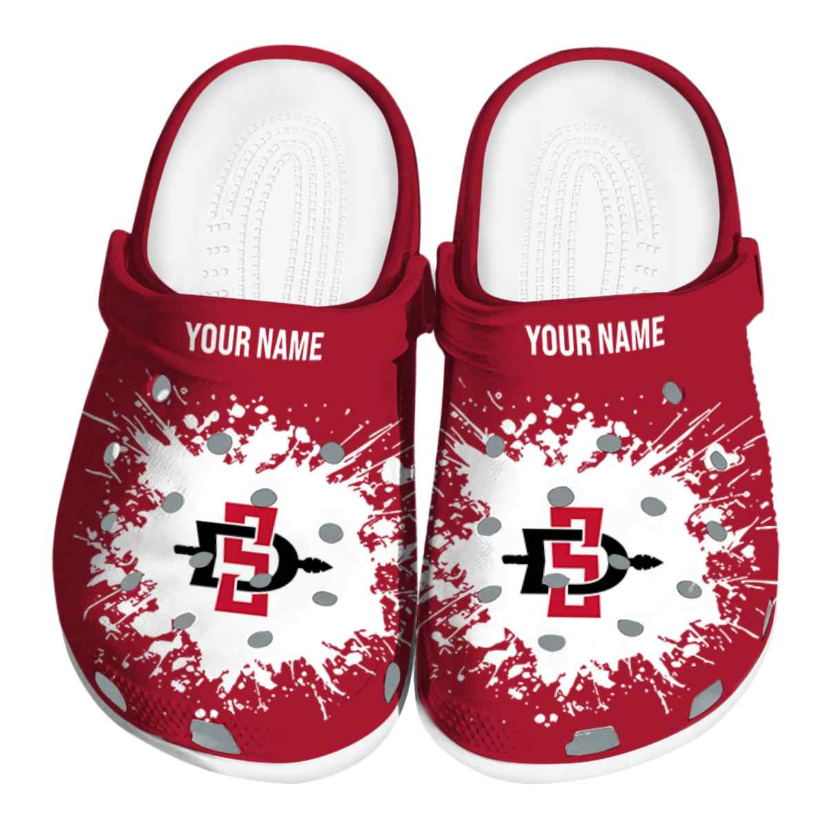 San Diego State Aztecs 2025 NCAA Sport Crocs Clogs For Men Women and Kids - GNL1464216