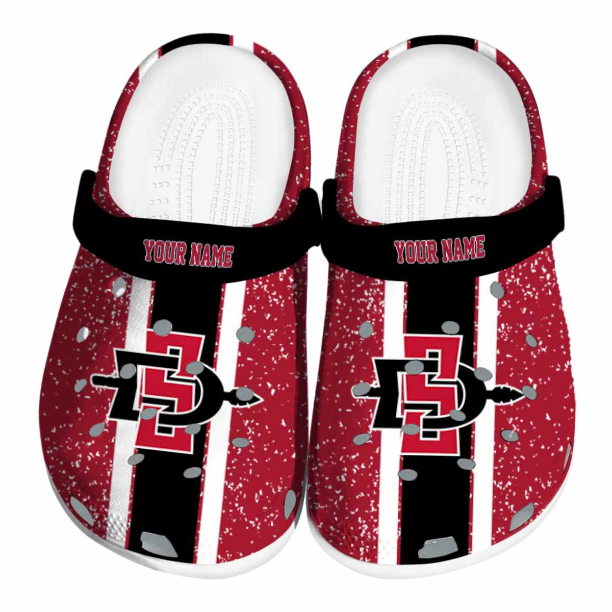 San Diego State Aztecs 2025 NCAA Sport Crocs Clogs For Men Women and Kids - GNL1464218