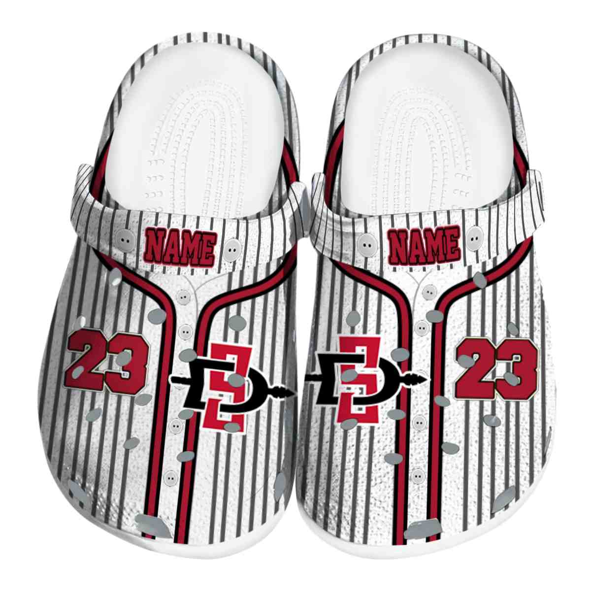 San Diego State Aztecs 2025 NCAA Sport Crocs Clogs For Men Women and Kids - GNL1464217