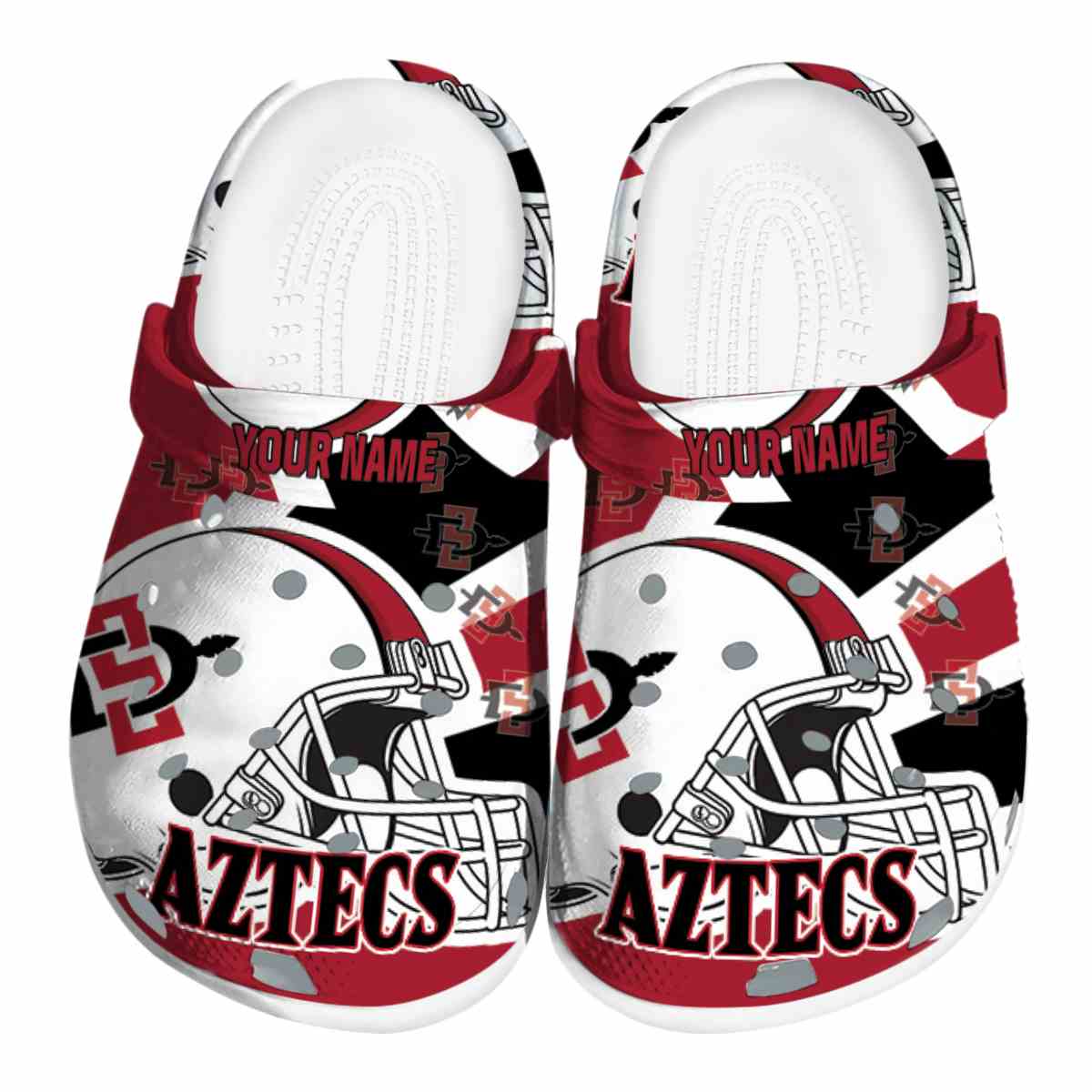 San Diego State Aztecs 2025 NCAA Sport Crocs Clogs For Men Women and Kids - GNL1464222