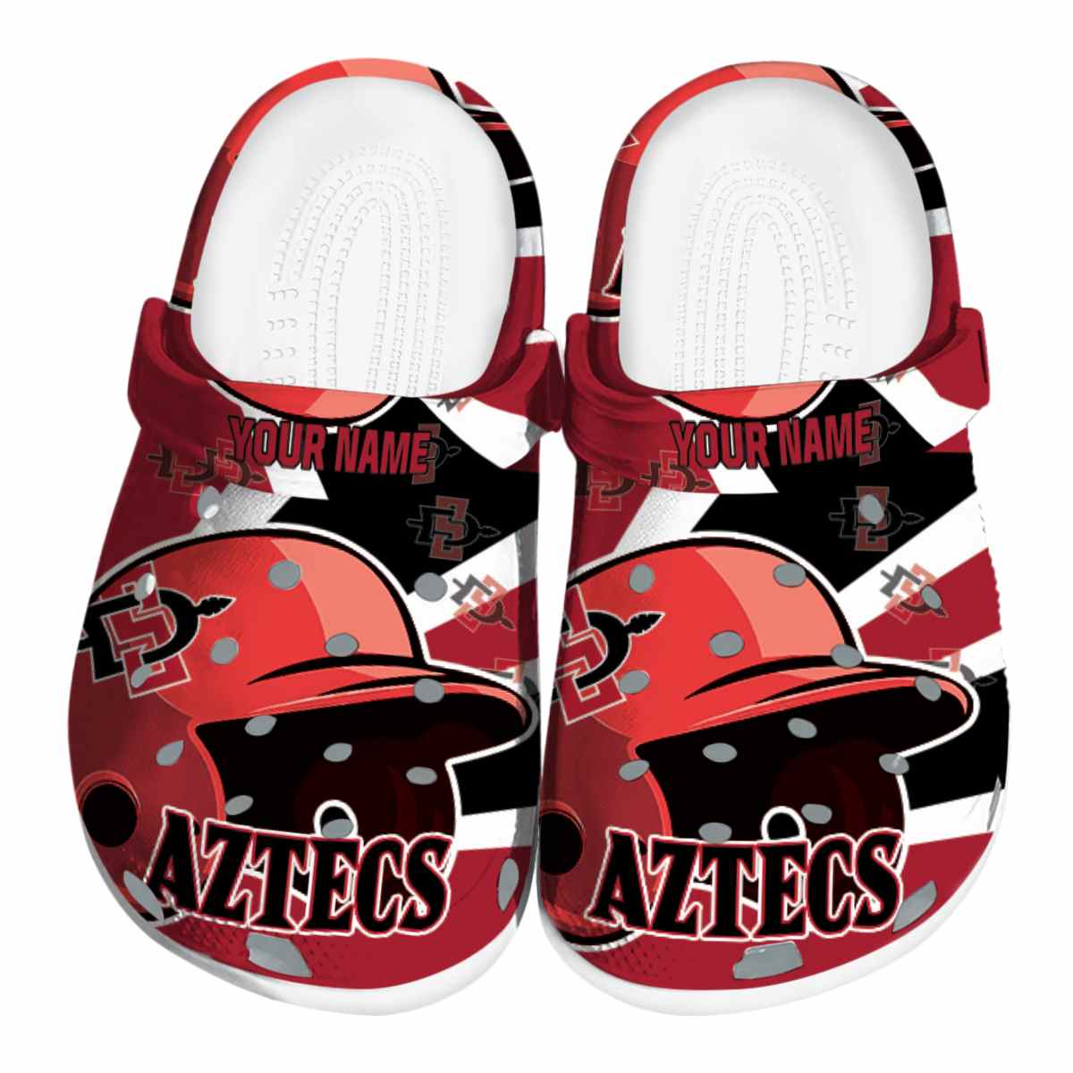 San Diego State Aztecs 2025 NCAA Sport Crocs Clogs For Men Women and Kids - GNL1464238