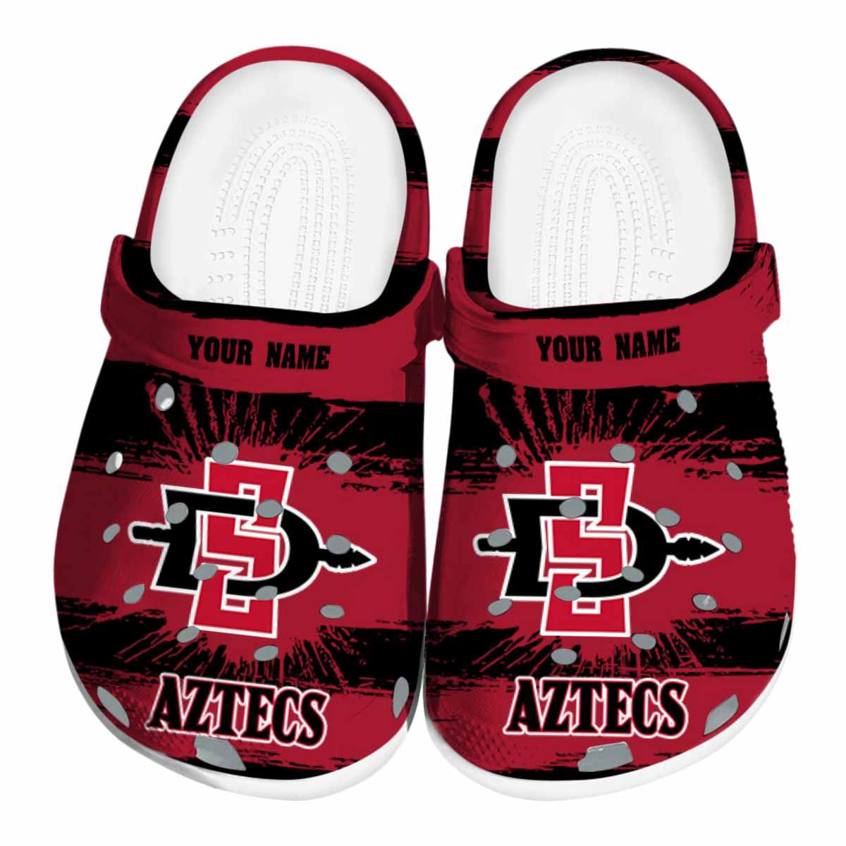 San Diego State Aztecs 2025 NCAA Sport Crocs Clogs For Men Women and Kids - GNL1464234
