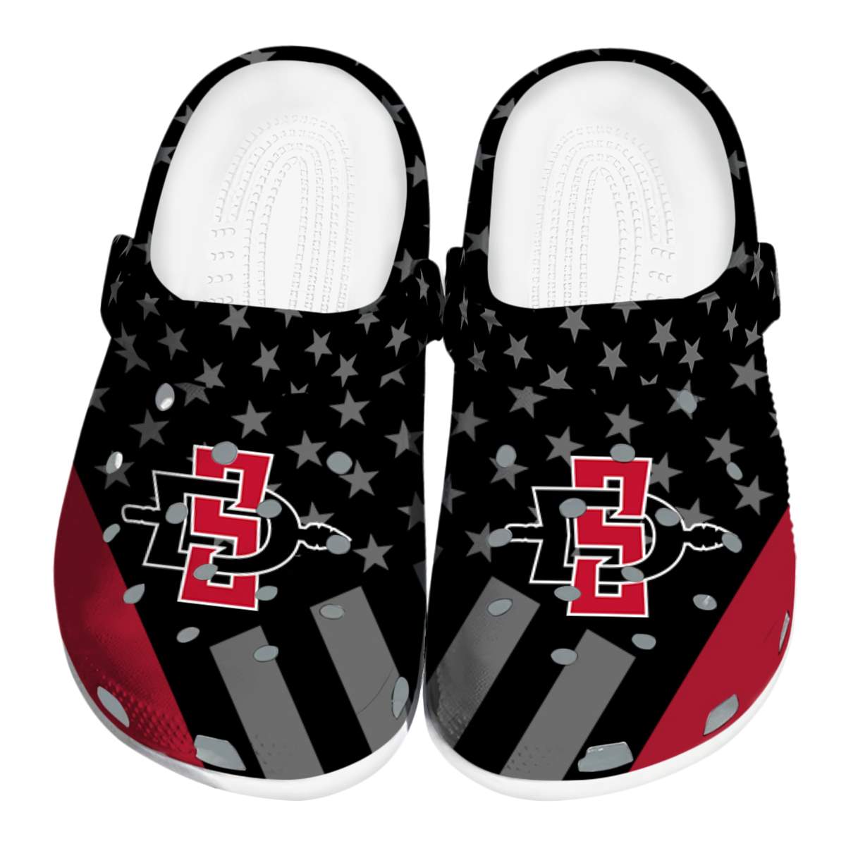San Diego State Aztecs 2025 NCAA Sport Crocs Clogs For Men Women and Kids - GNL1464242