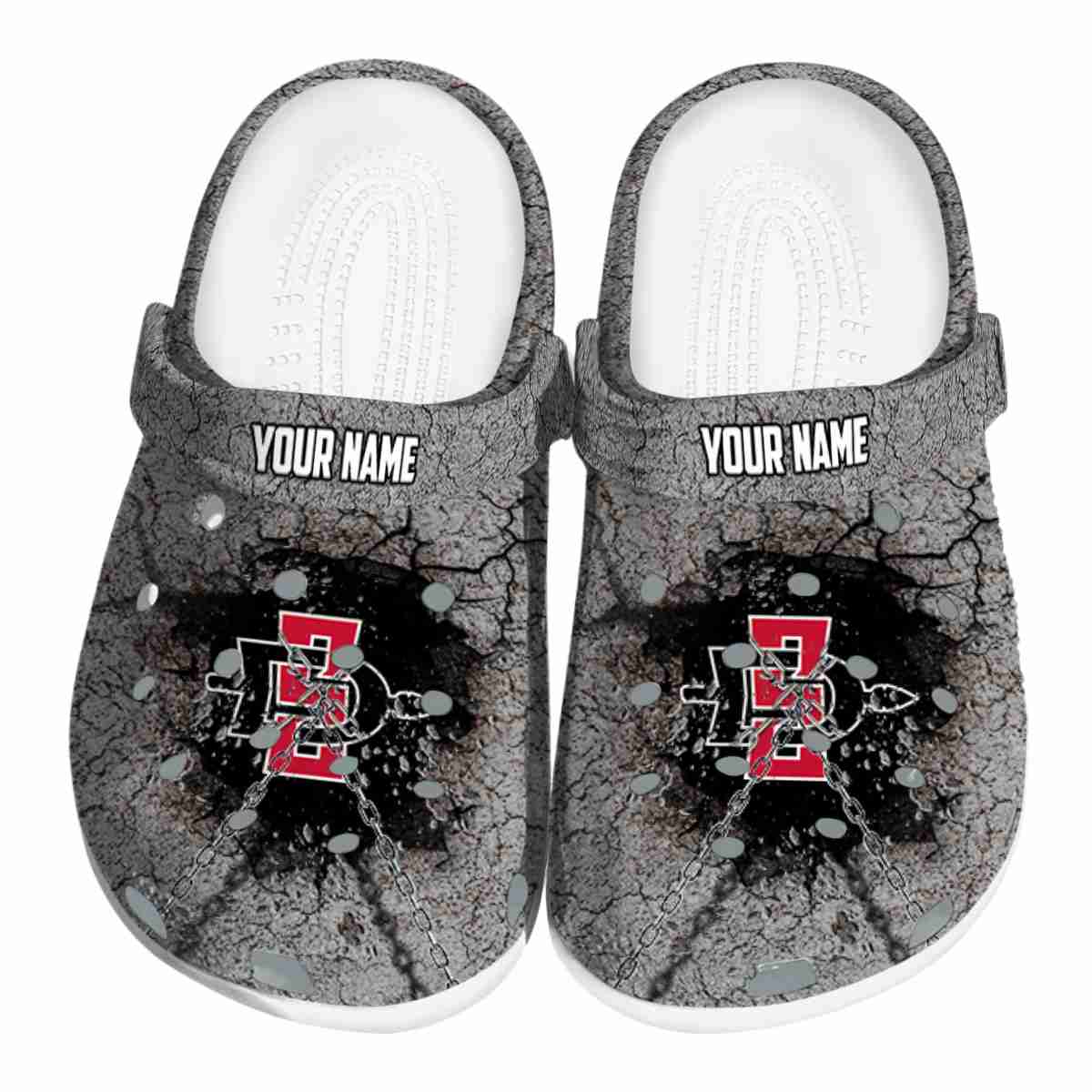 San Diego State Aztecs 2025 NCAA Sport Crocs Clogs For Men Women and Kids - GNL1464241
