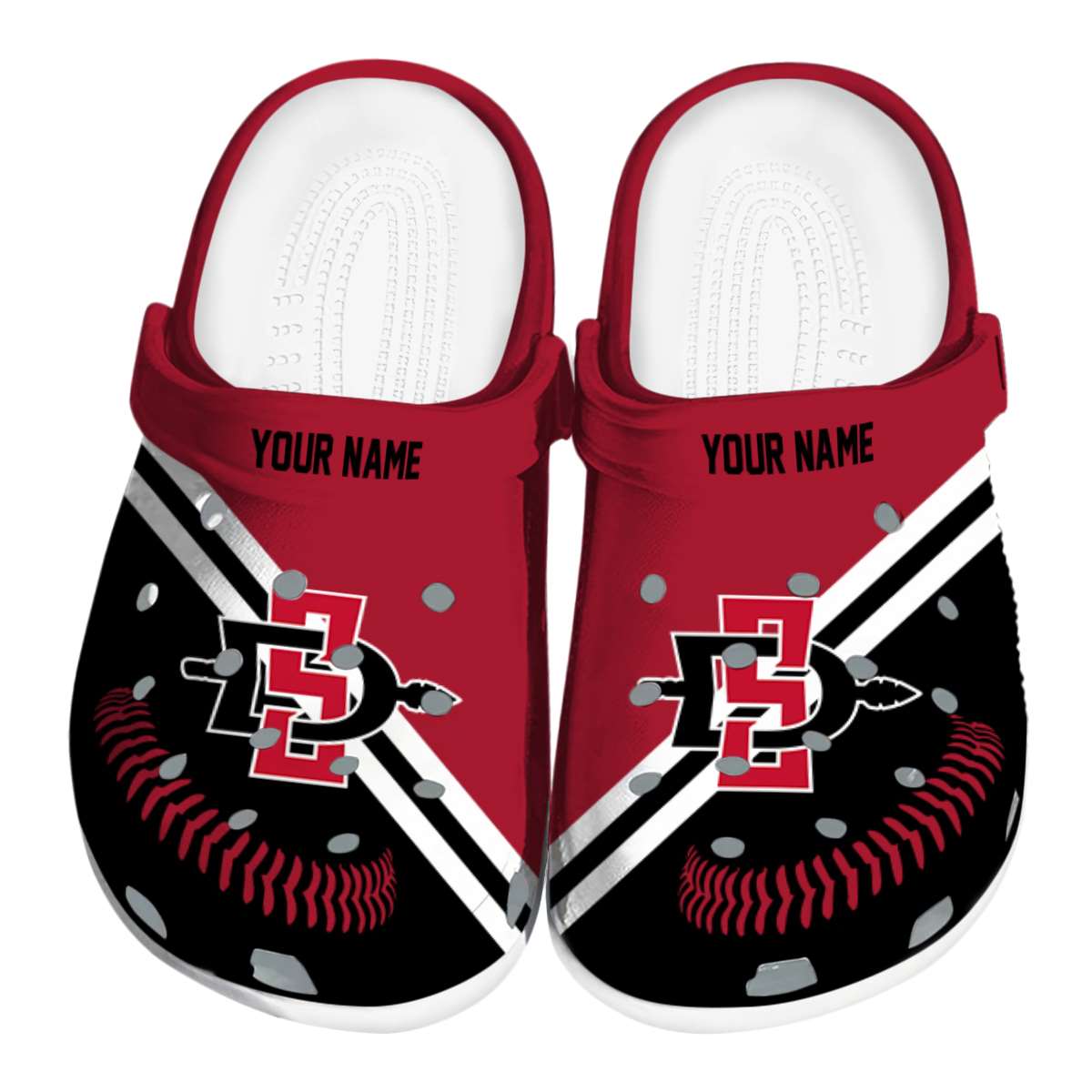 San Diego State Aztecs 2025 NCAA Sport Crocs Clogs For Men Women and Kids - GNL1464237