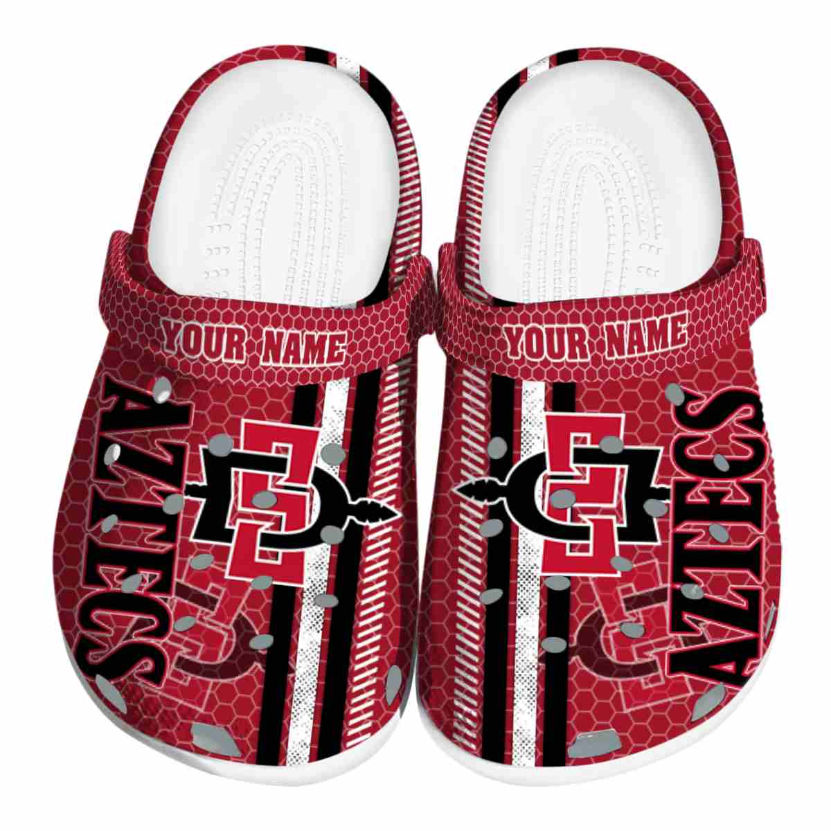 San Diego State Aztecs 2025 NCAA Sport Crocs Clogs For Men Women and Kids - GNL1464246