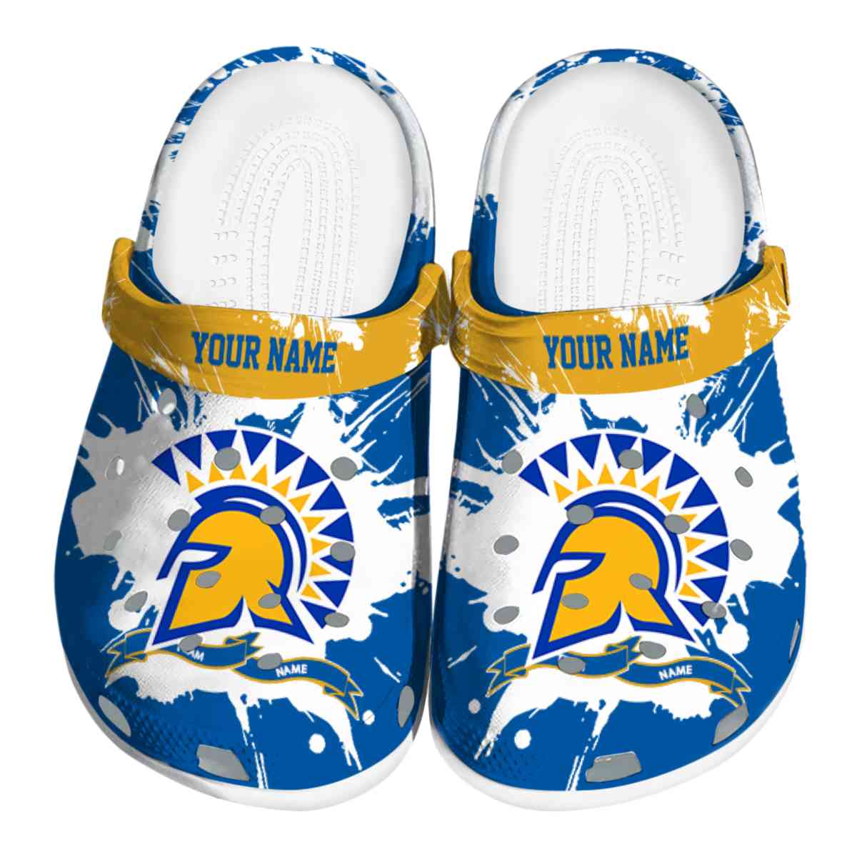 San Jose State Spartans 2025 NCAA Sport Crocs Clogs For Men Women and Kids - GNL1464262