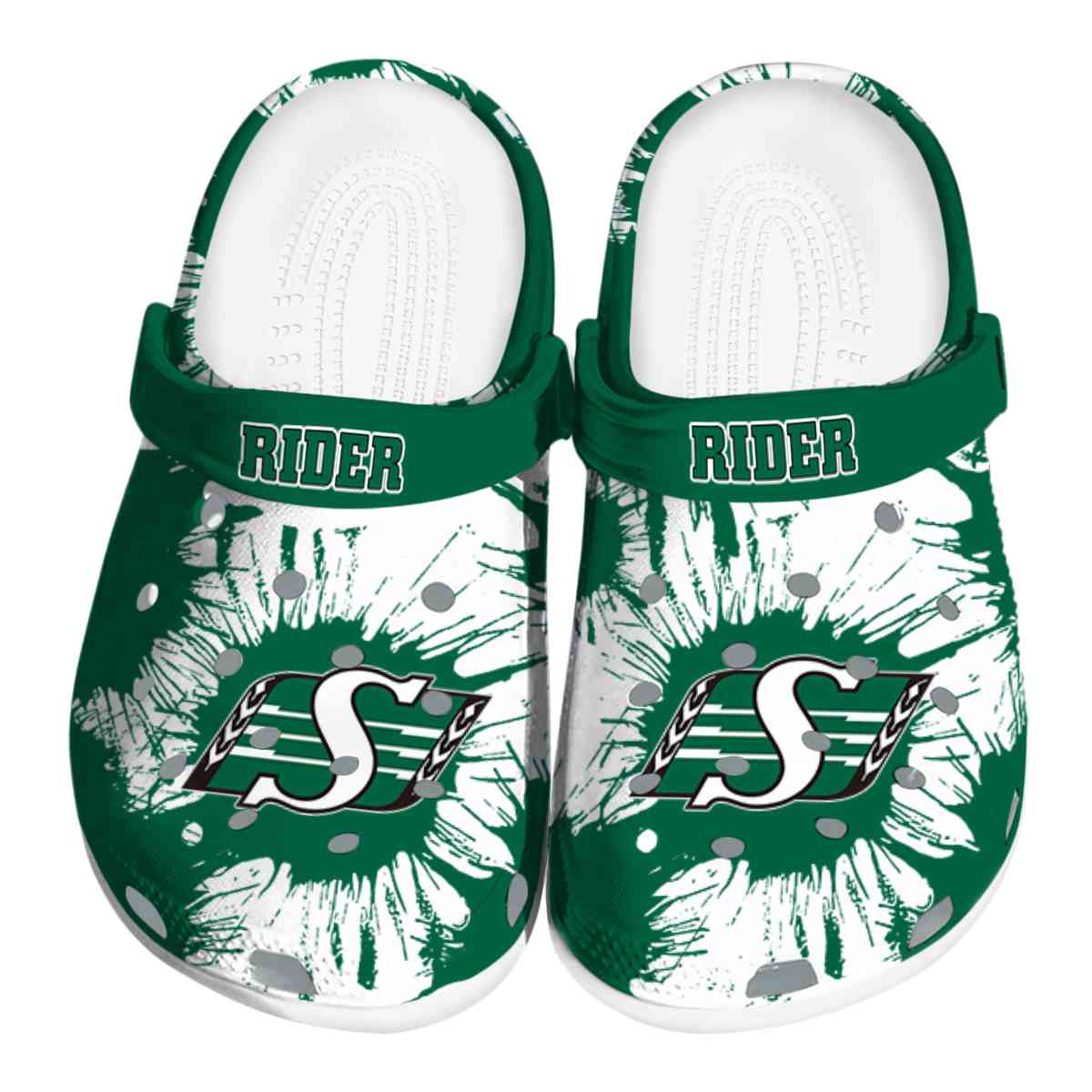 Saskatchewan Roughriders 2025 NCAA Sport Crocs Clogs For Men Women and Kids - GNL1464295