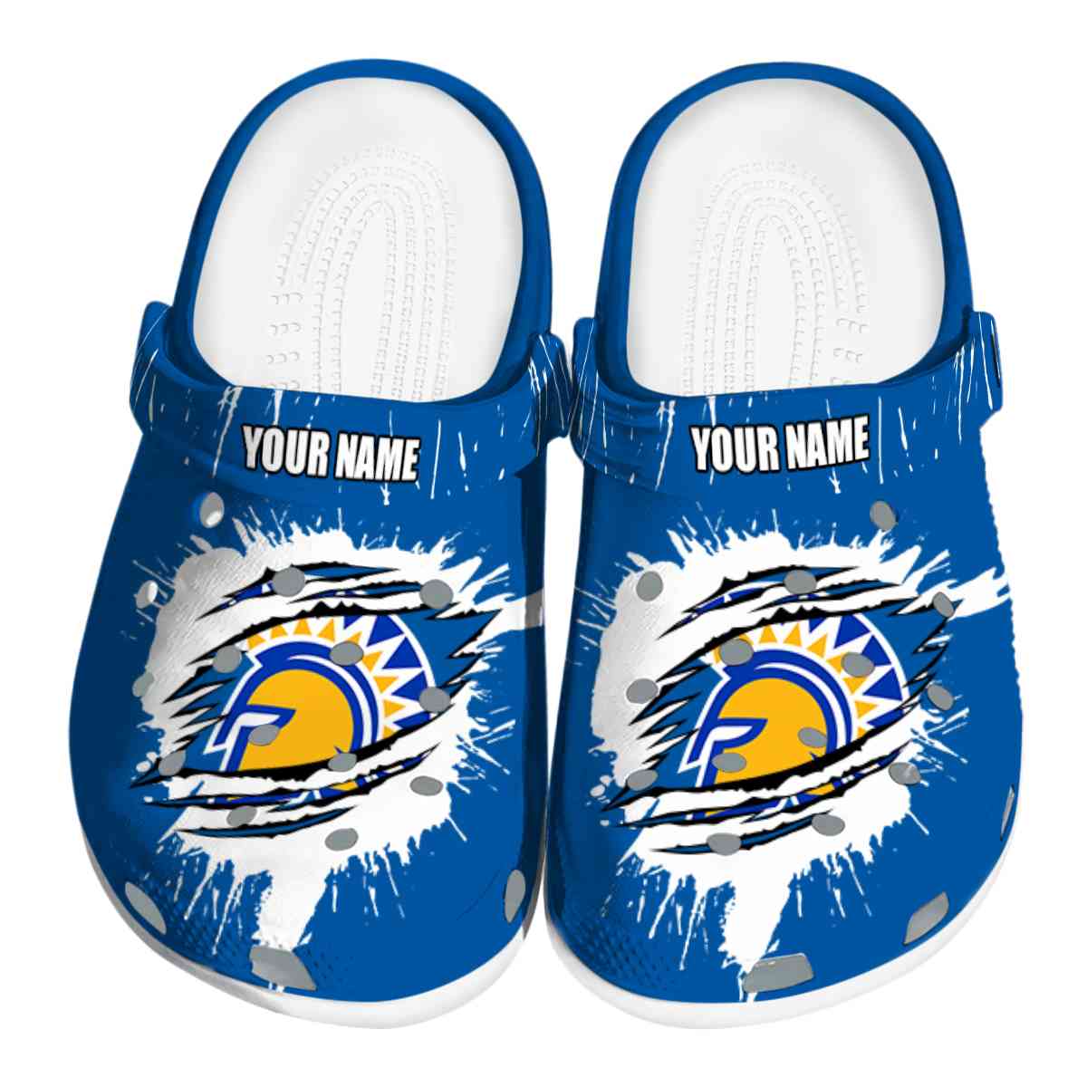 San Jose State Spartans 2025 NCAA Sport Crocs Clogs For Men Women and Kids - GNL1464300
