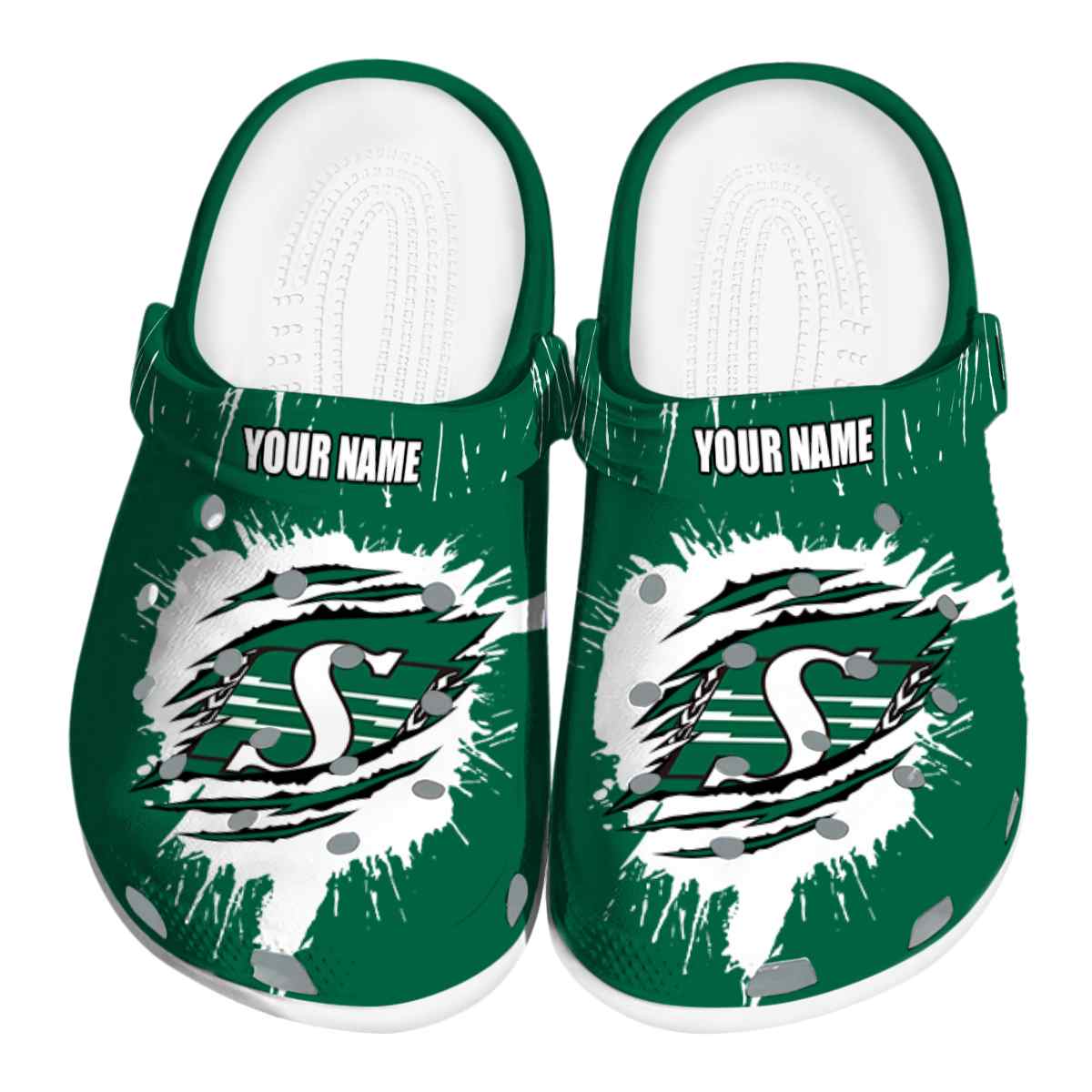 Saskatchewan Roughriders 2025 NCAA Sport Crocs Clogs For Men Women and Kids - GNL1464286