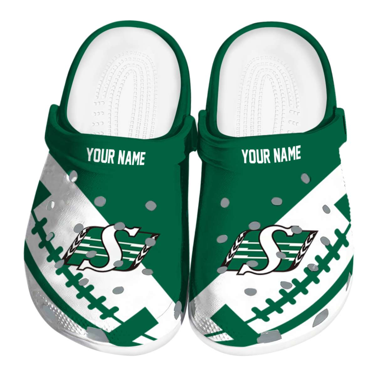 Saskatchewan Roughriders 2025 NCAA Sport Crocs Clogs For Men Women and Kids - GNL1464326