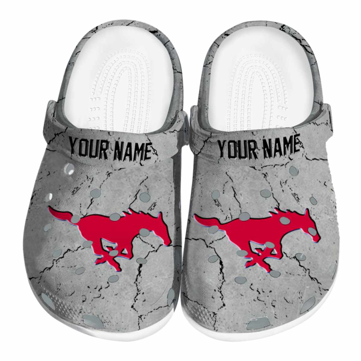 SMU Mustangs 2025 NCAA Sport Crocs Clogs For Men Women and Kids - GNL1464342