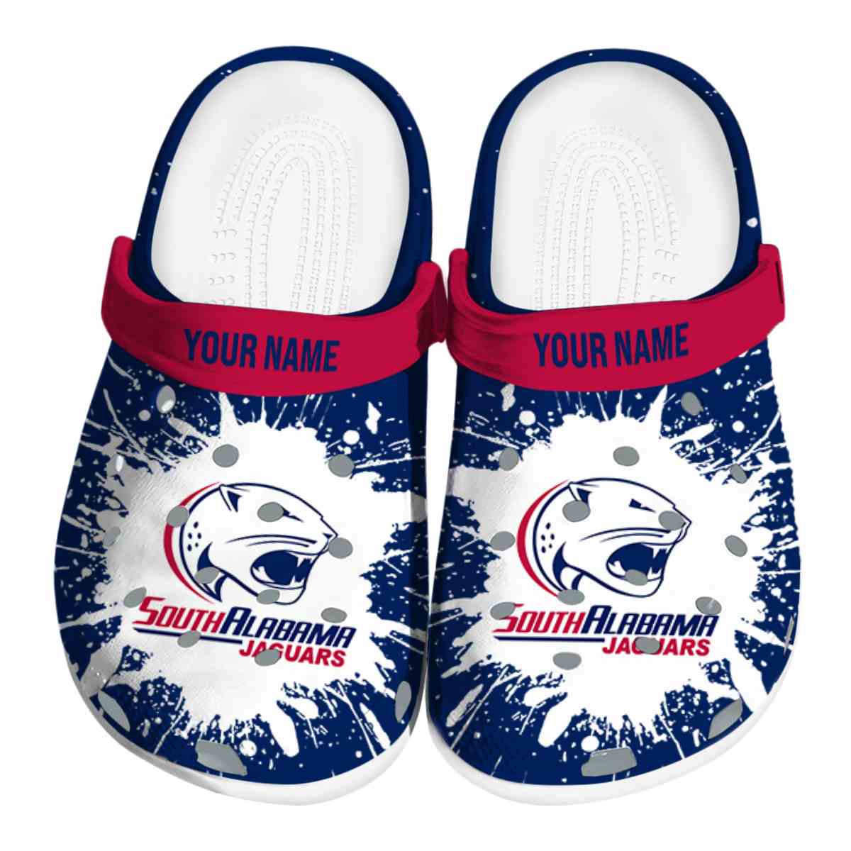 South Alabama Jaguars 2025 NCAA Sport Crocs Clogs For Men Women and Kids - GNL1464364