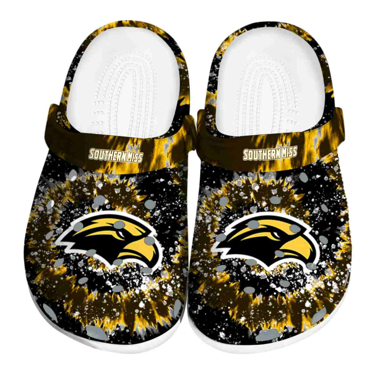 Southern Miss Golden Eagles 2025 NCAA Sport Crocs Clogs For Men Women and Kids - GNL1464469