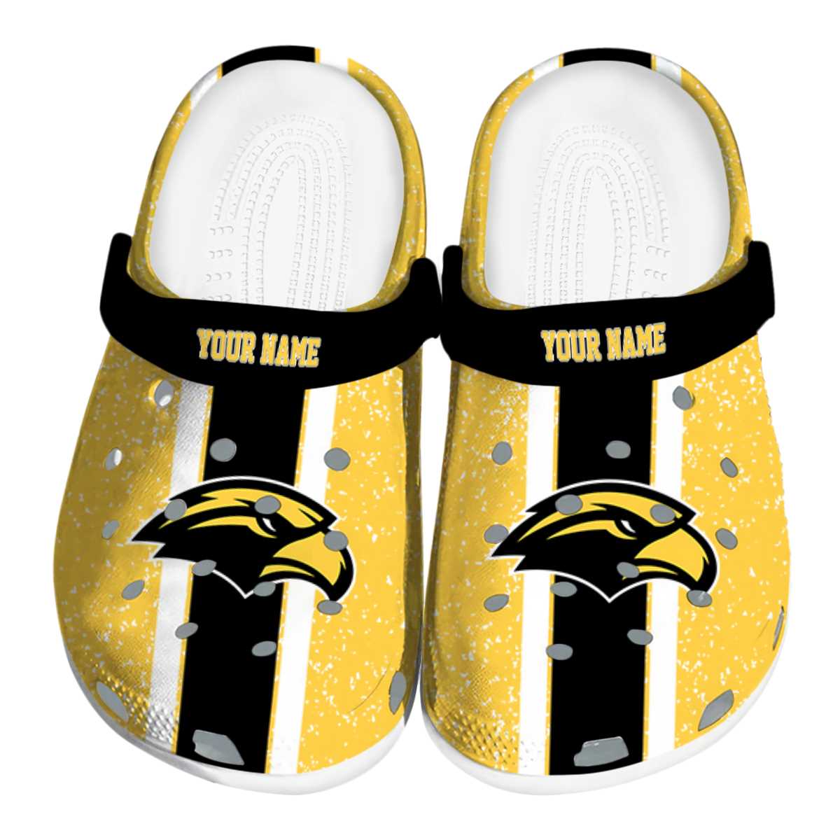 Southern Miss Golden Eagles 2025 NCAA Sport Crocs Clogs For Men Women and Kids - GNL1464477