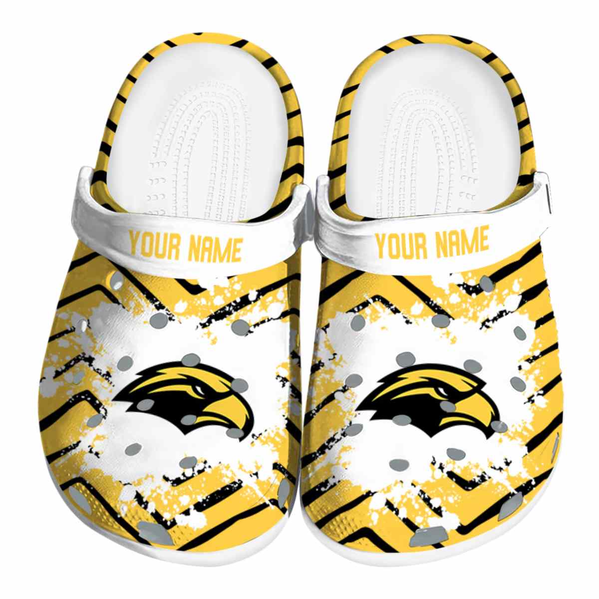 Southern Miss Golden Eagles 2025 NCAA Sport Crocs Clogs For Men Women and Kids - GNL1464482