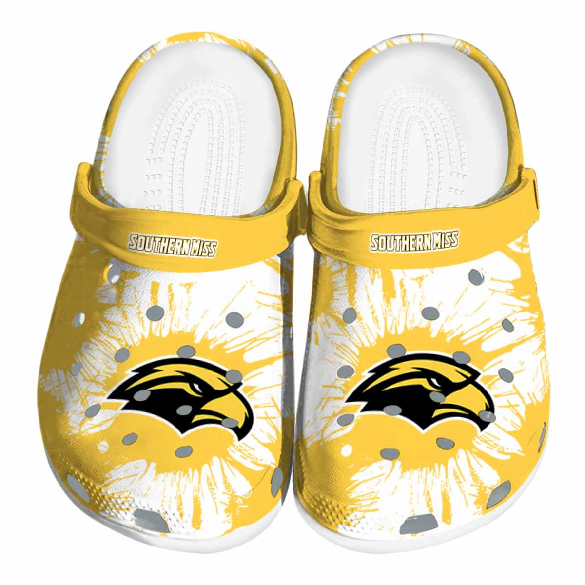 Southern Miss Golden Eagles 2025 NCAA Sport Crocs Clogs For Men Women and Kids - GNL1464468