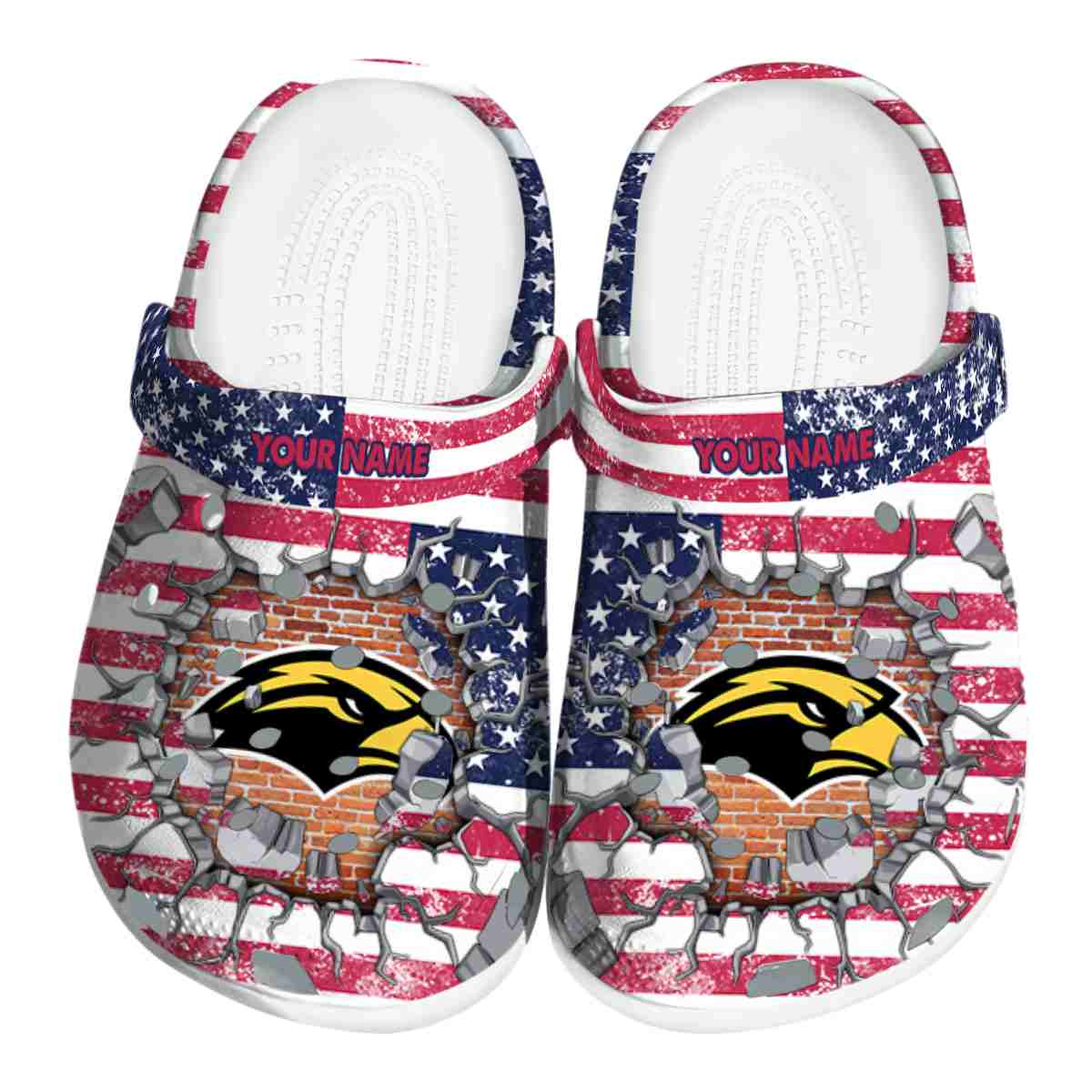 Southern Miss Golden Eagles 2025 NCAA Sport Crocs Clogs For Men Women and Kids - GNL1464483