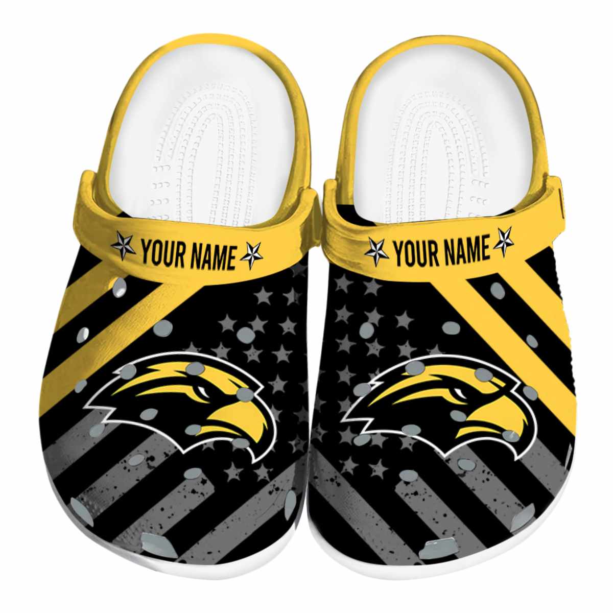 Southern Miss Golden Eagles 2025 NCAA Sport Crocs Clogs For Men Women and Kids - GNL1464466