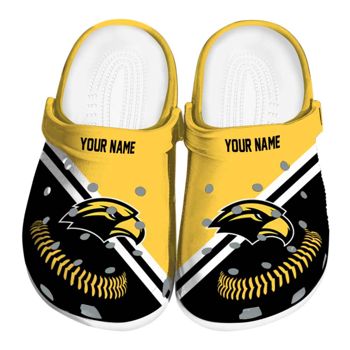 Southern Miss Golden Eagles 2025 NCAA Sport Crocs Clogs For Men Women and Kids - GNL1464464