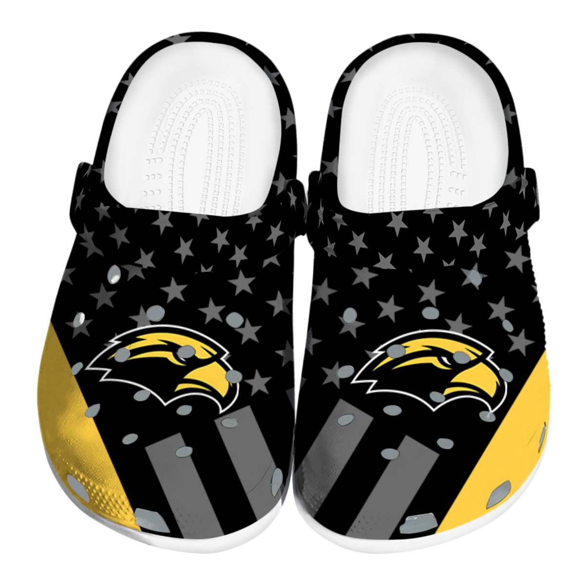 Southern Miss Golden Eagles 2025 NCAA Sport Crocs Clogs For Men Women and Kids - GNL1464459