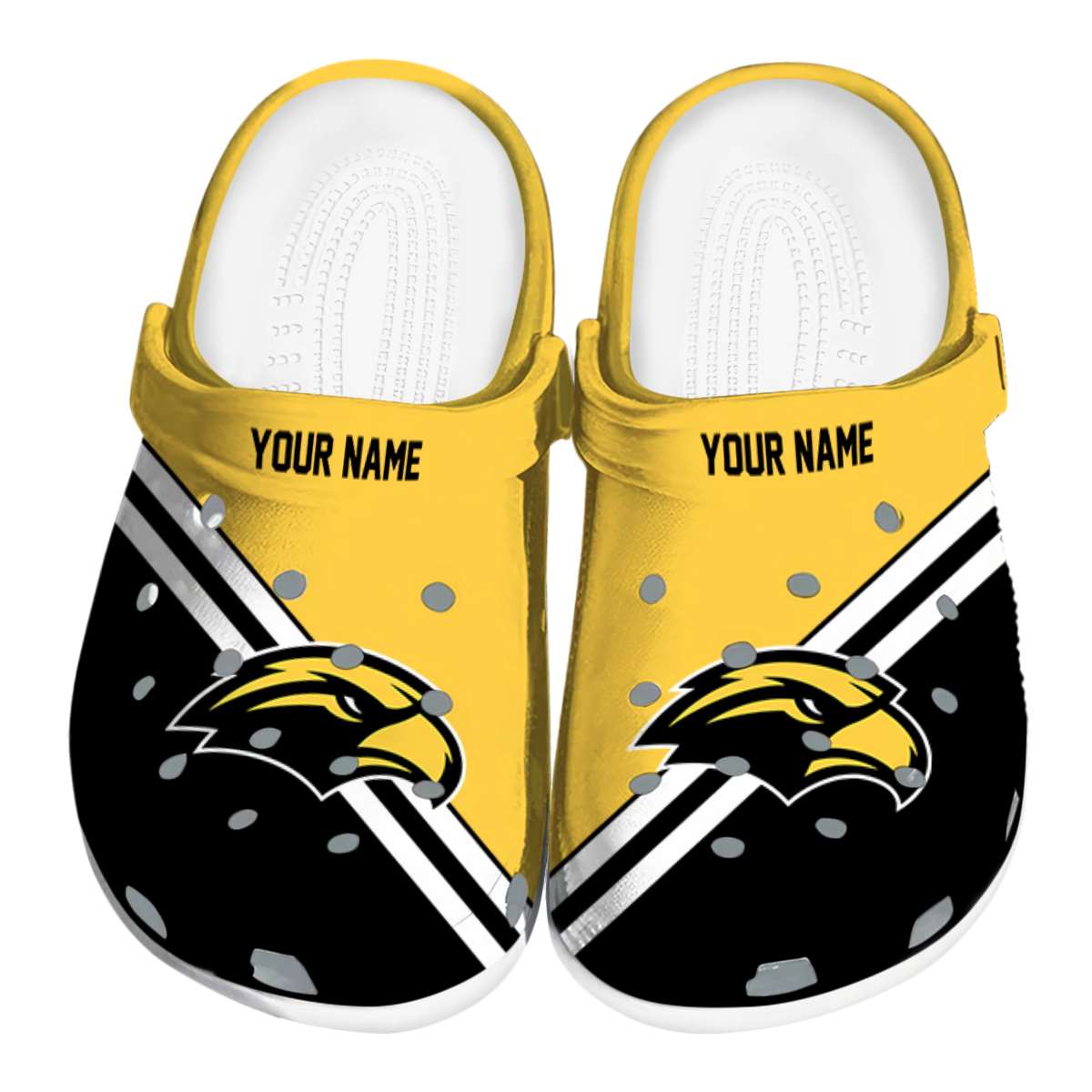 Southern Miss Golden Eagles 2025 NCAA Sport Crocs Clogs For Men Women and Kids - GNL1464470