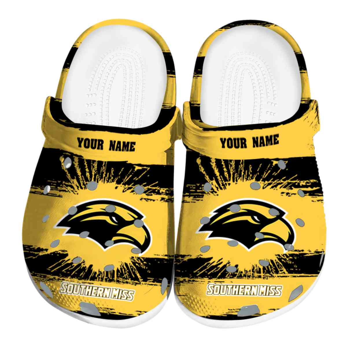 Southern Miss Golden Eagles 2025 NCAA Sport Crocs Clogs For Men Women and Kids - GNL1464489
