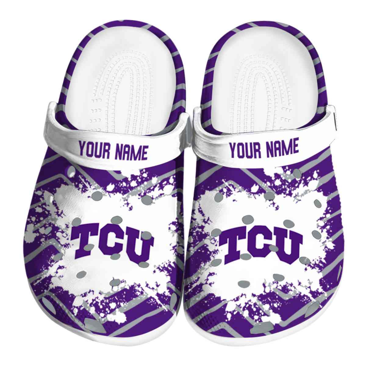 TCU Horned Frogs 2025 NCAA Sport Crocs Clogs For Men Women and Kids - GNL1464507