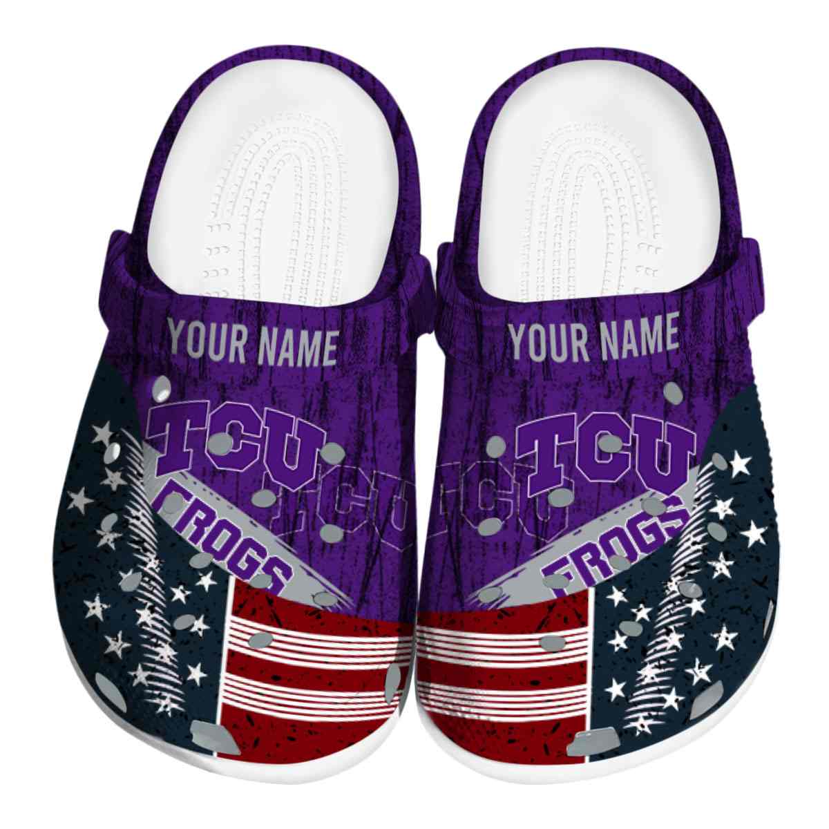 TCU Horned Frogs 2025 NCAA Sport Crocs Clogs For Men Women and Kids - GNL1464490