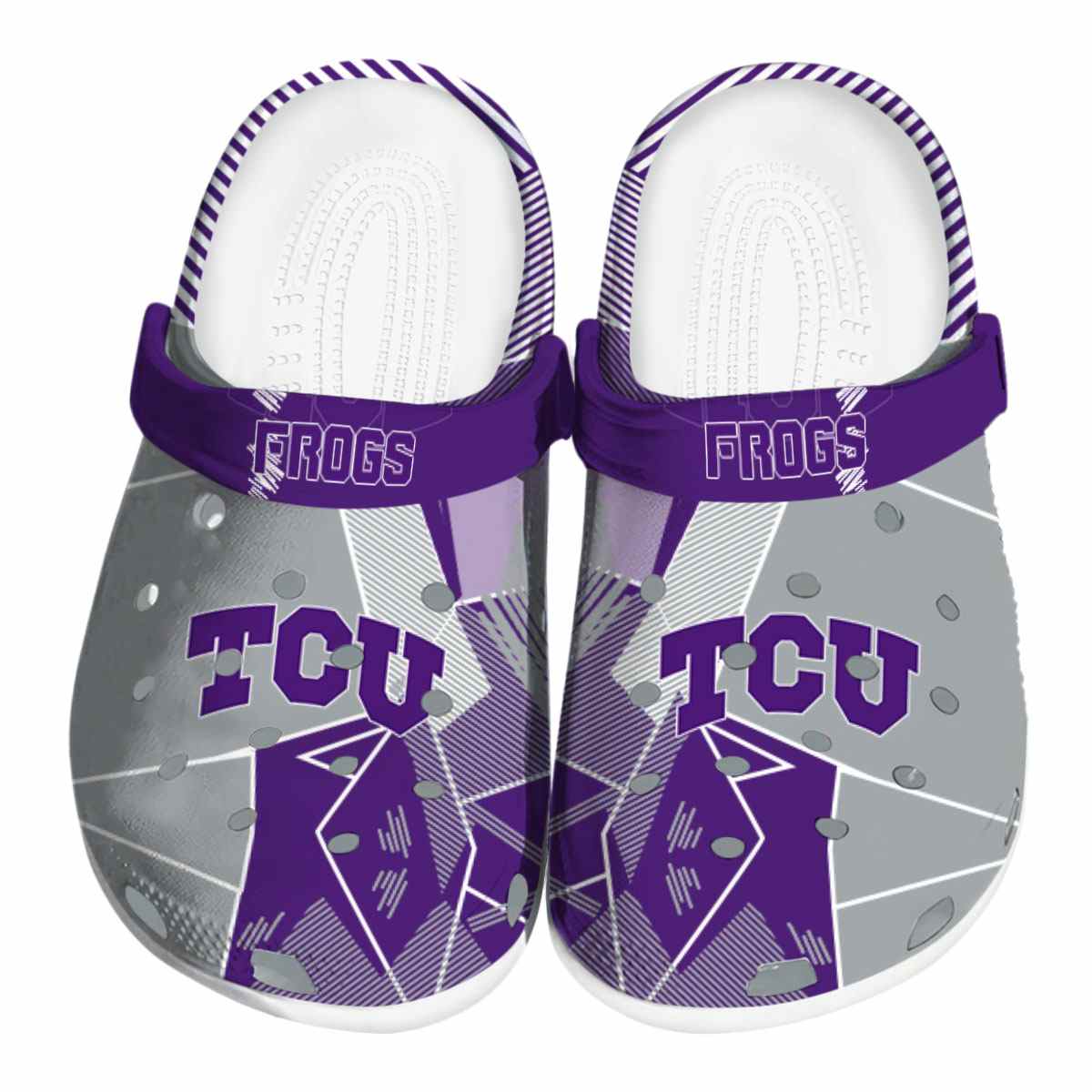 TCU Horned Frogs 2025 NCAA Sport Crocs Clogs For Men Women and Kids - GNL1464492