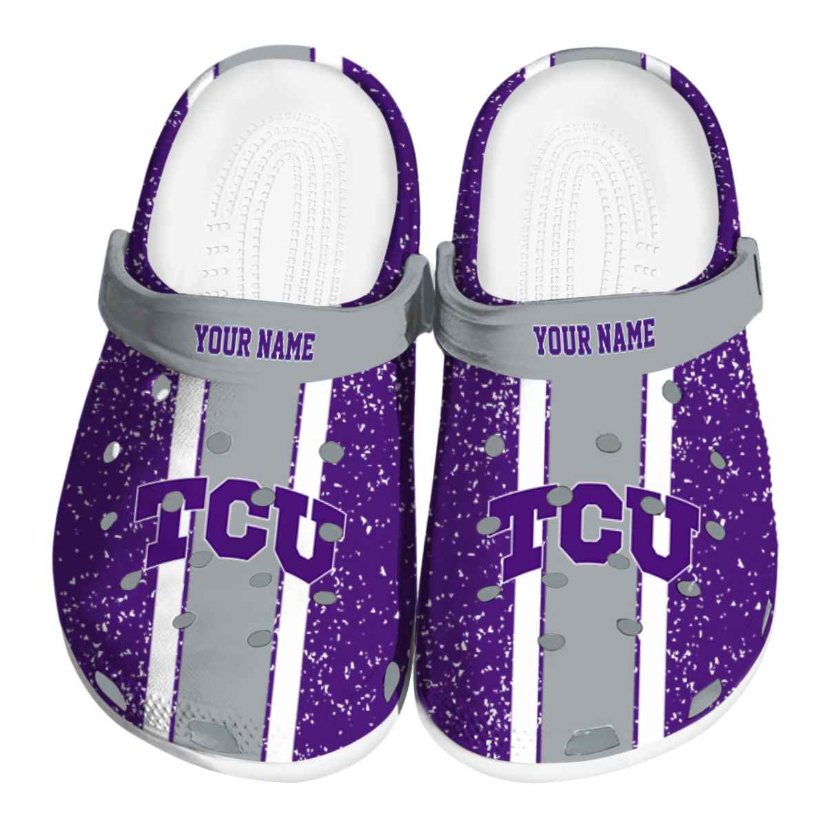 TCU Horned Frogs 2025 NCAA Sport Crocs Clogs For Men Women and Kids - GNL1464515