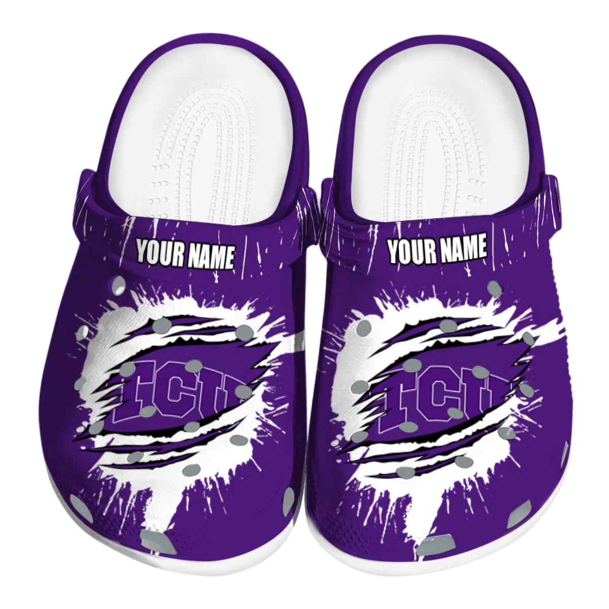TCU Horned Frogs 2025 NCAA Sport Crocs Clogs For Men Women and Kids - GNL1464501