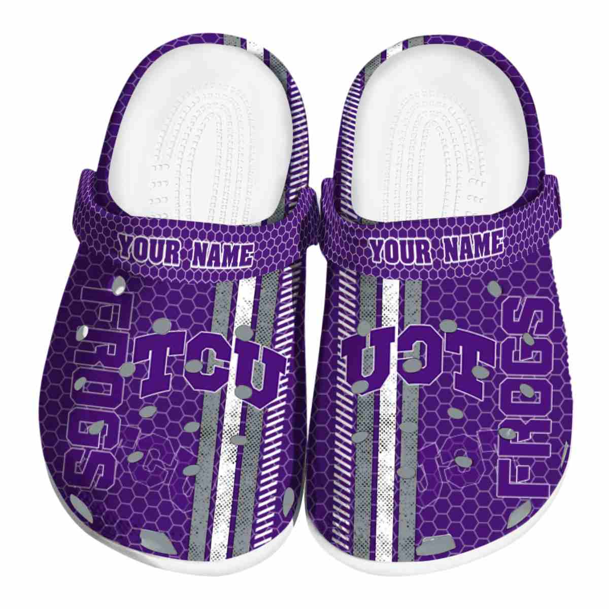 TCU Horned Frogs 2025 NCAA Sport Crocs Clogs For Men Women and Kids - GNL1464504