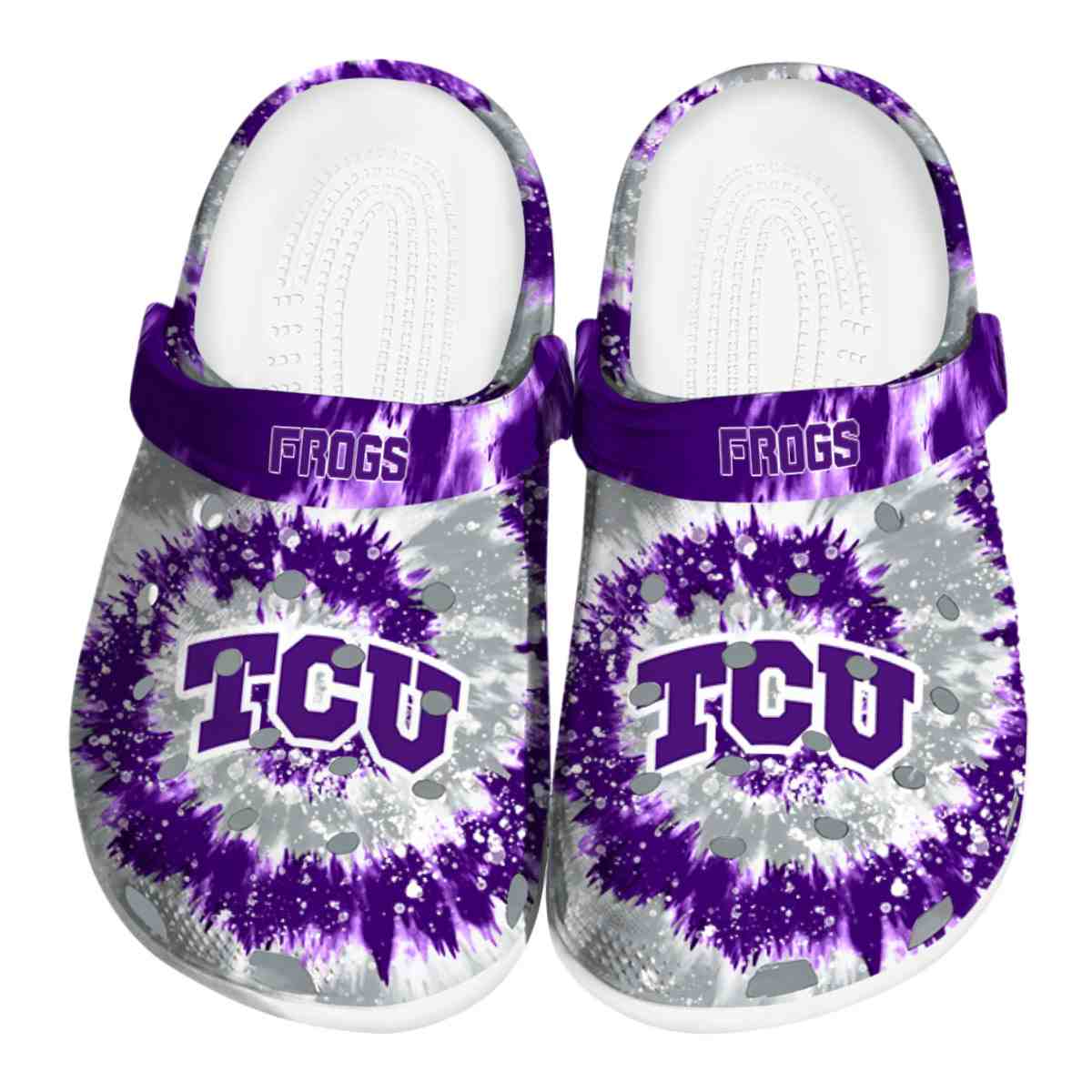 TCU Horned Frogs 2025 NCAA Sport Crocs Clogs For Men Women and Kids - GNL1464499